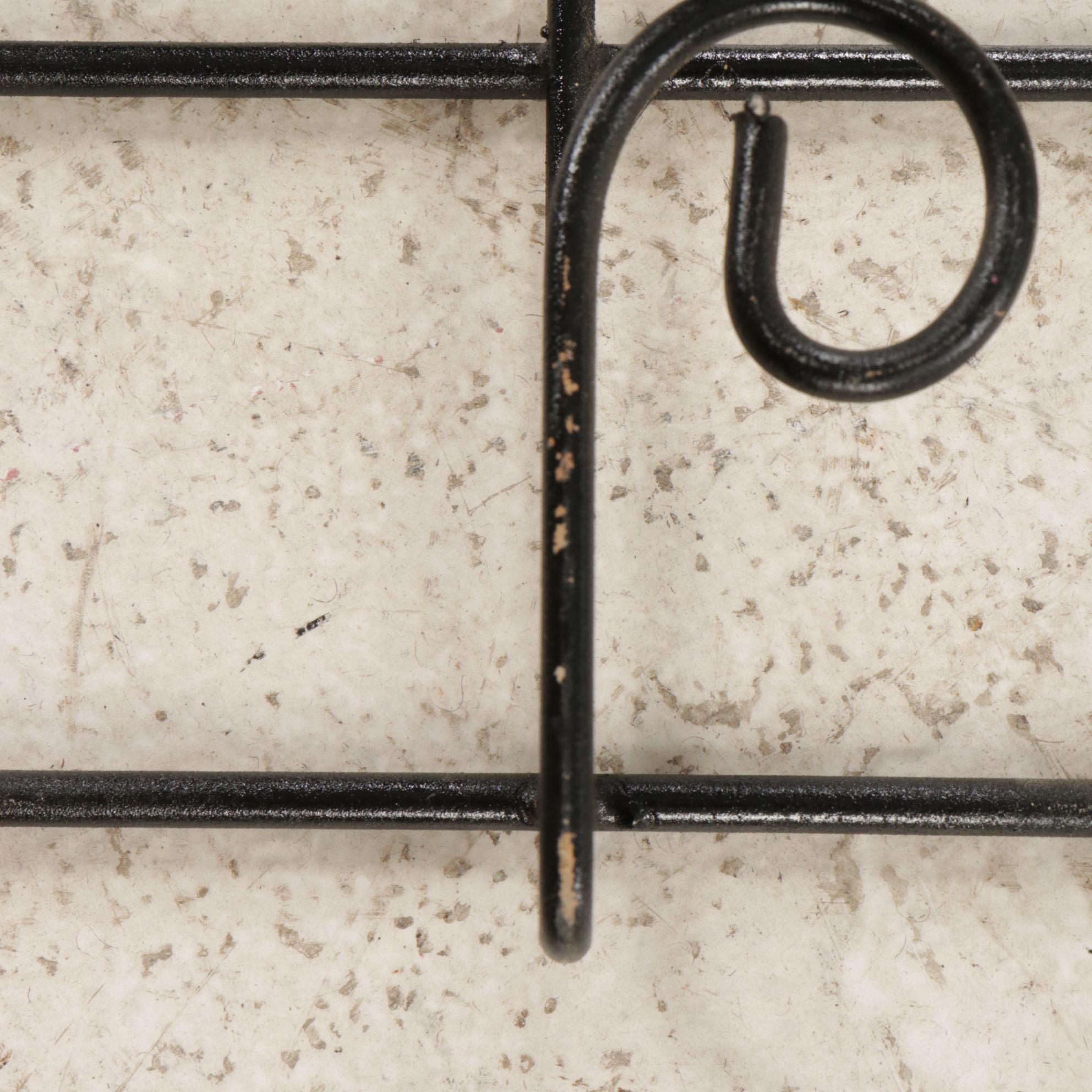 Three Wrought Iron Plate Display Racks