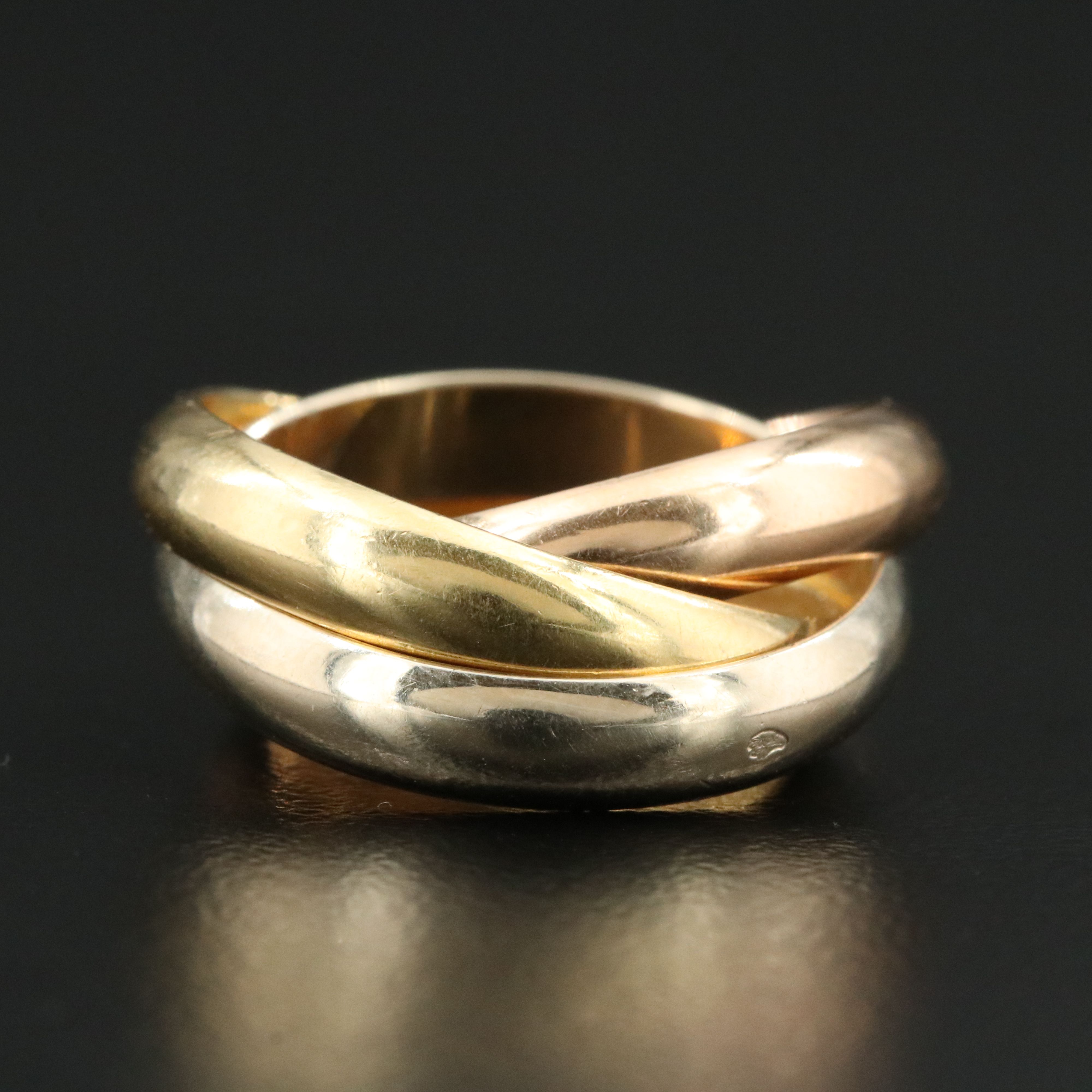 Cartier Trinity 18K Tri-Color Gold Ring