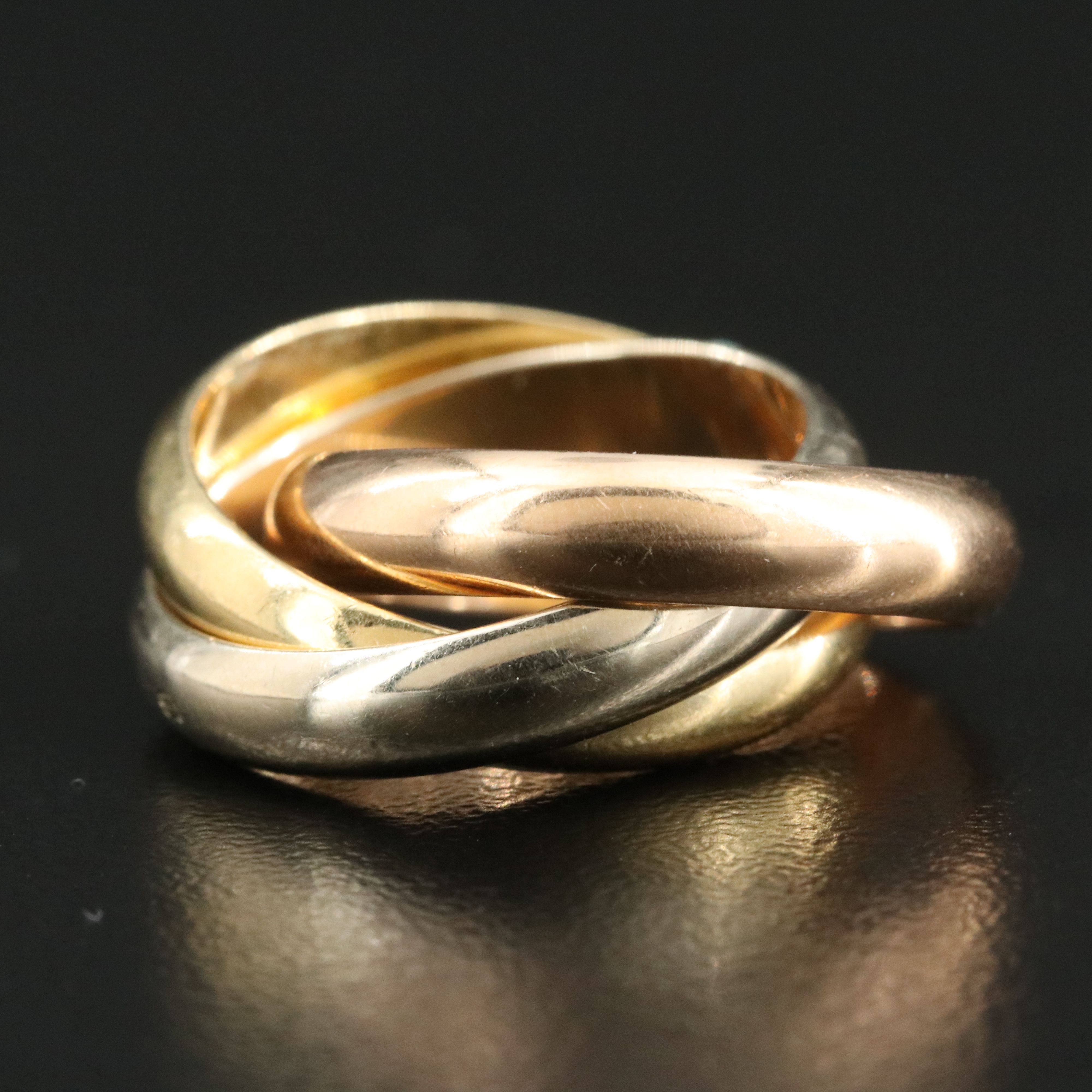 Cartier Trinity 18K Tri-Color Gold Ring