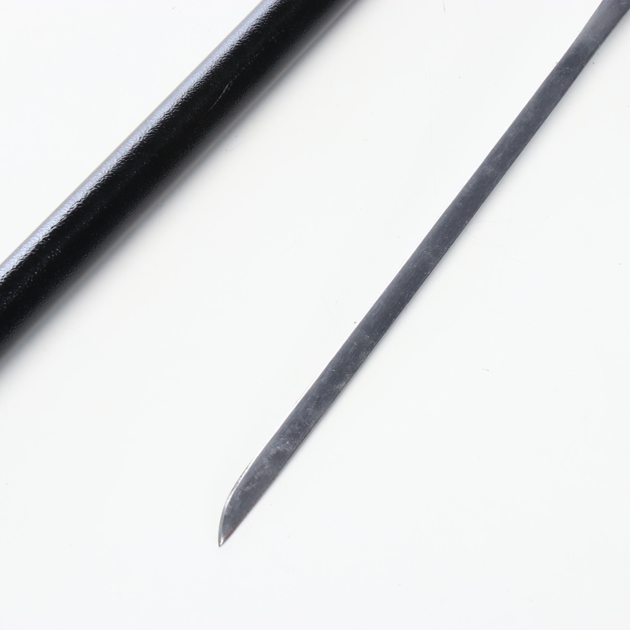 Sea Serpent Head Handled Sword Cane