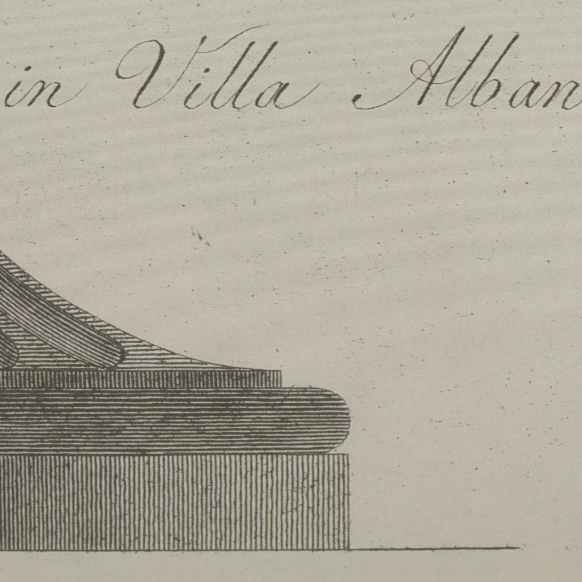 Offset Lithograph after J.J. Winckelmann "Gran Tazza Antica.." Late 20th Century