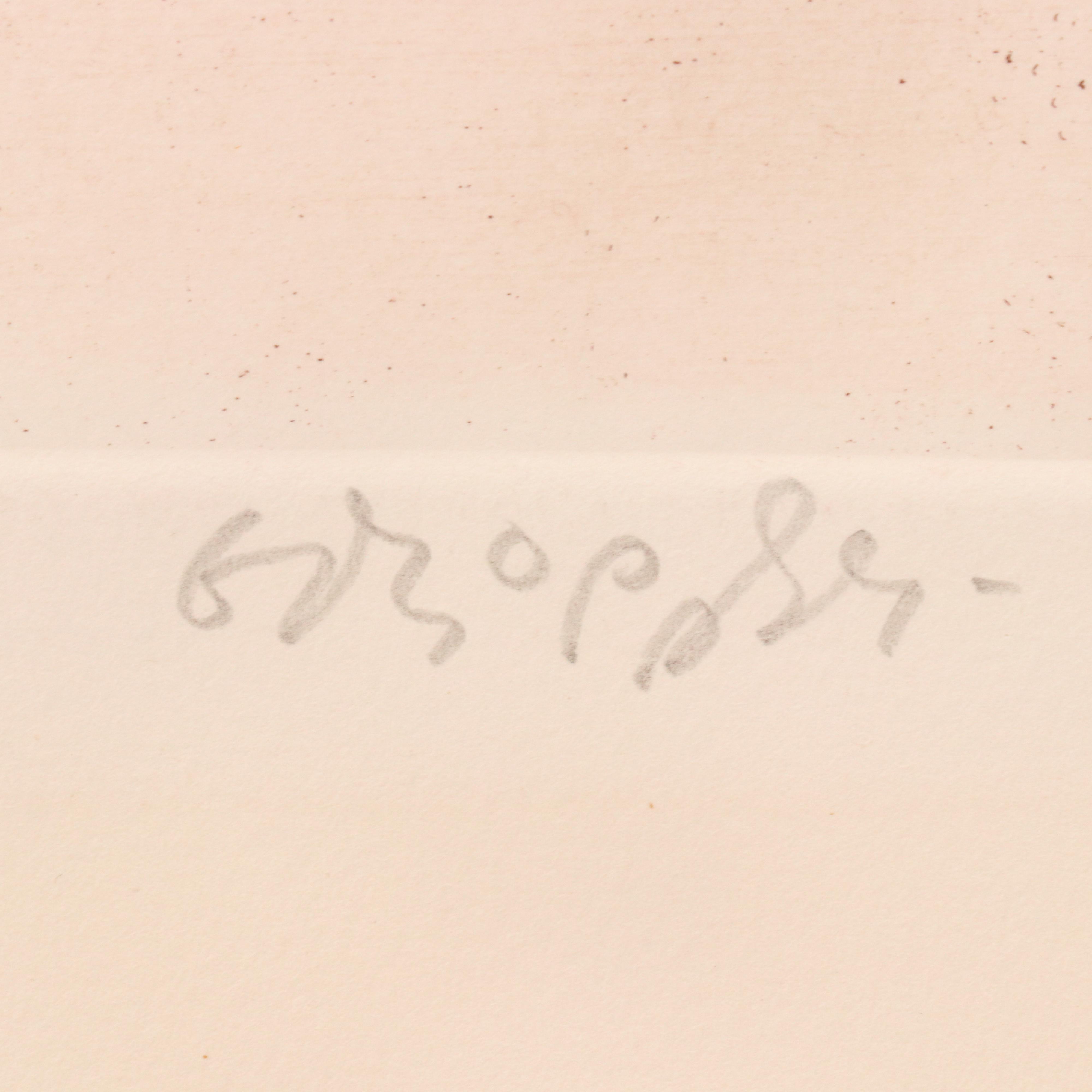 William Gropper Surrealist Etching "Fantasy," 1965