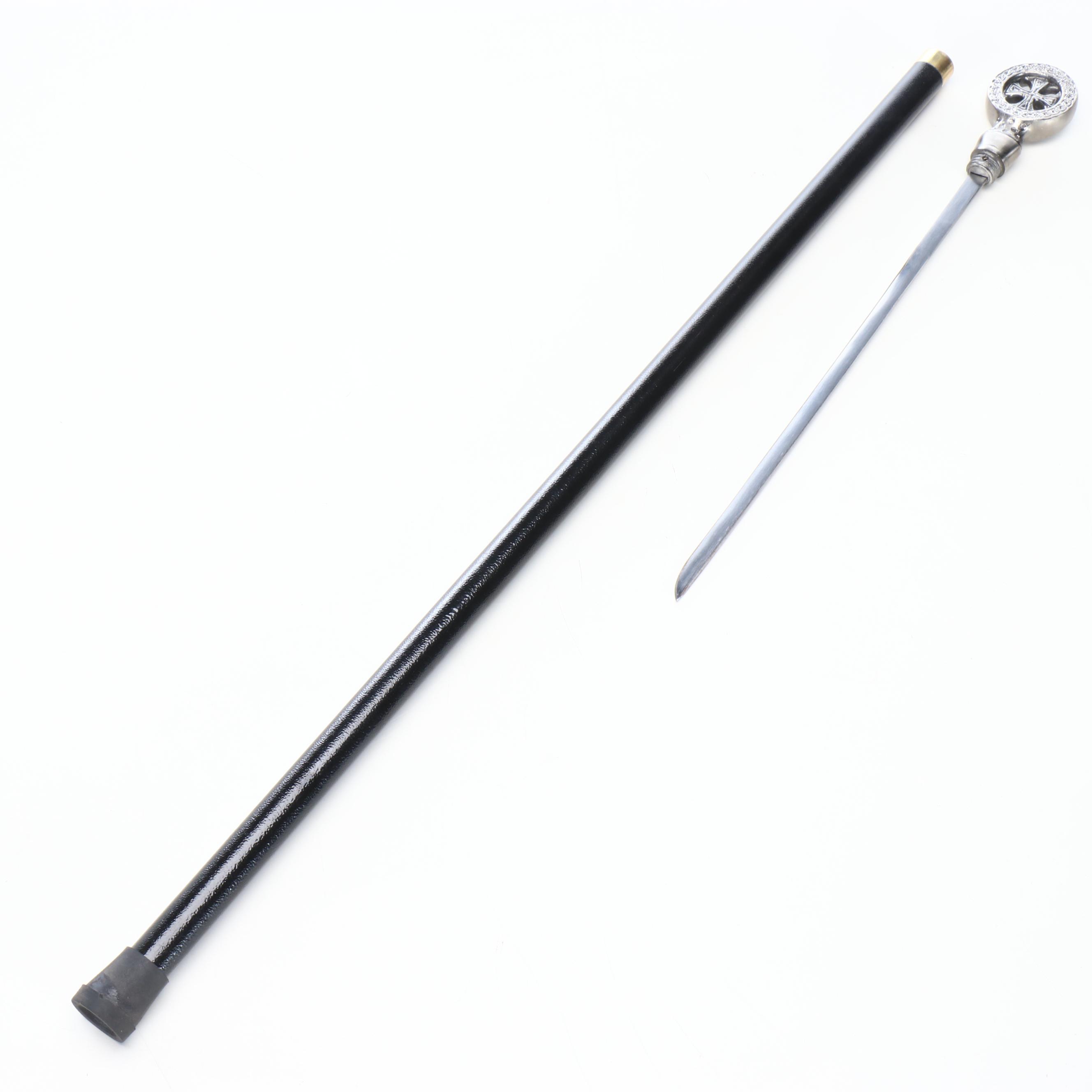 Iron Cross Fantasy Pommel Handled Sword Cane