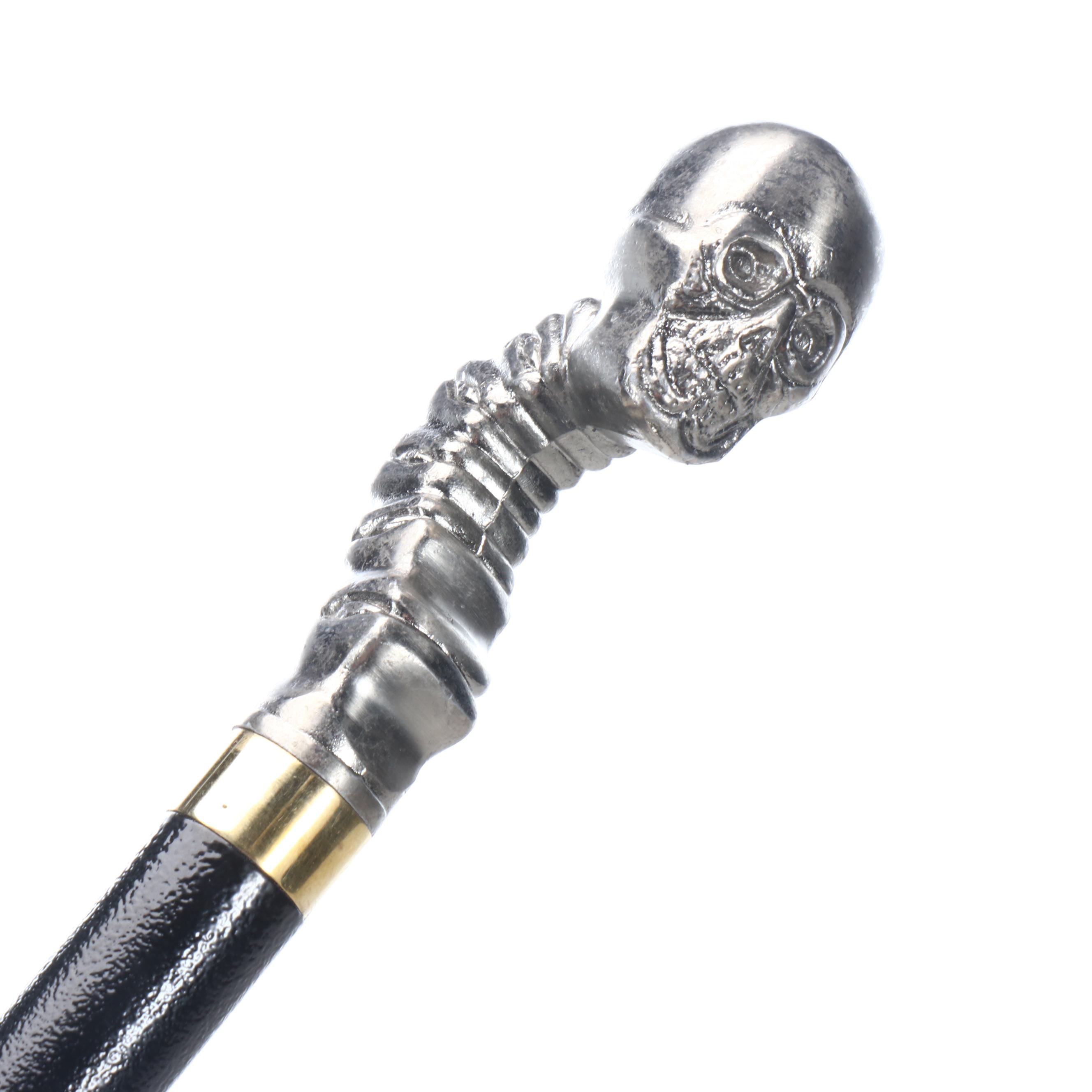 Skull and Spine Handle Sword Cane