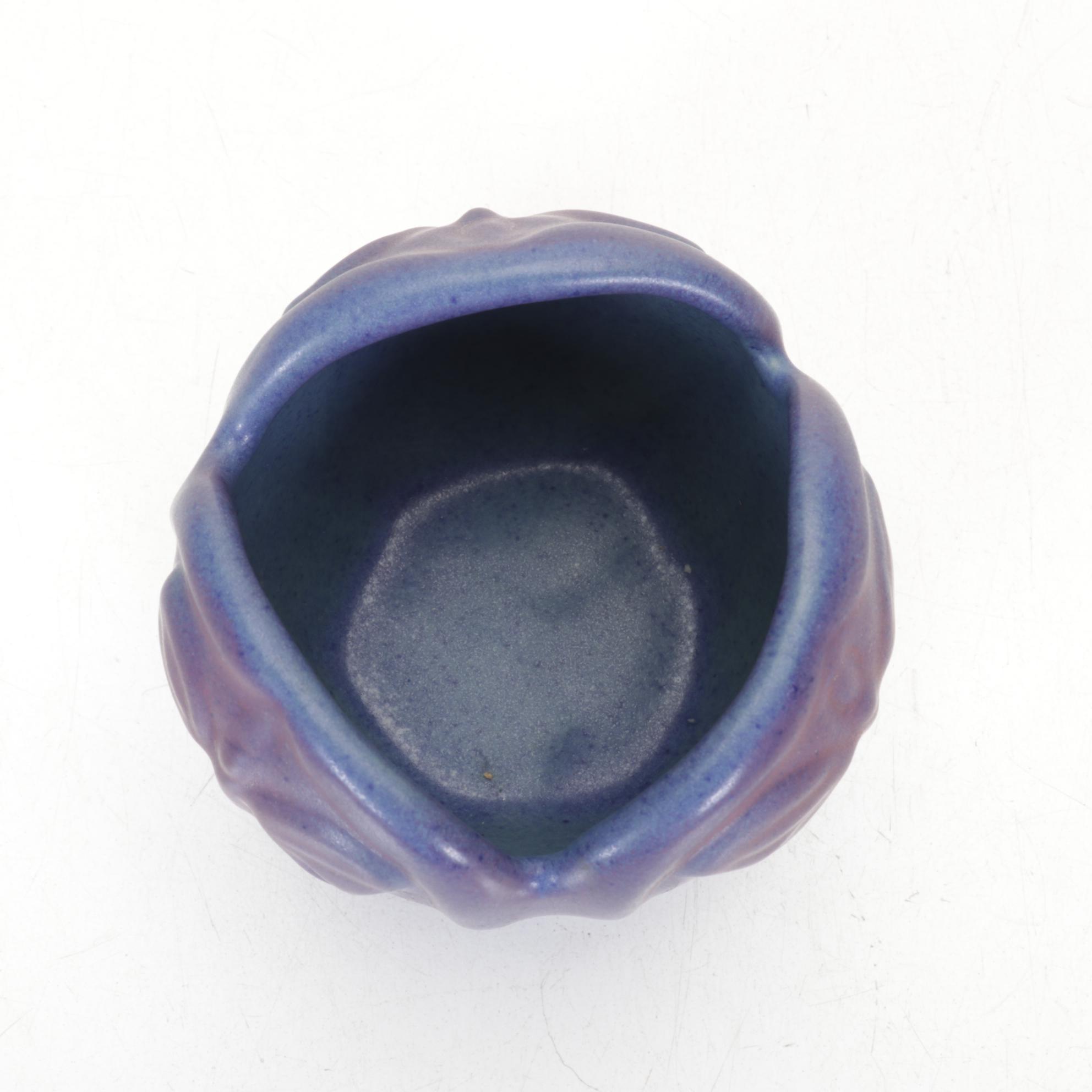 Van Briggle Pottery Butterfly Vase with Tulip Candlesticks