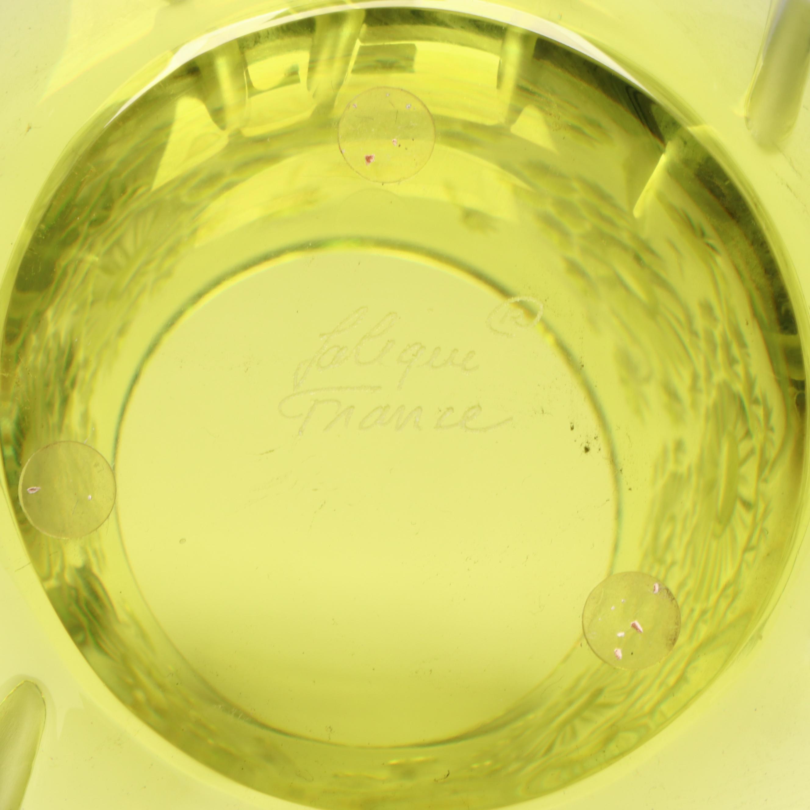 Lalique "Bucolique" Anise Dandelion Crystal Vase