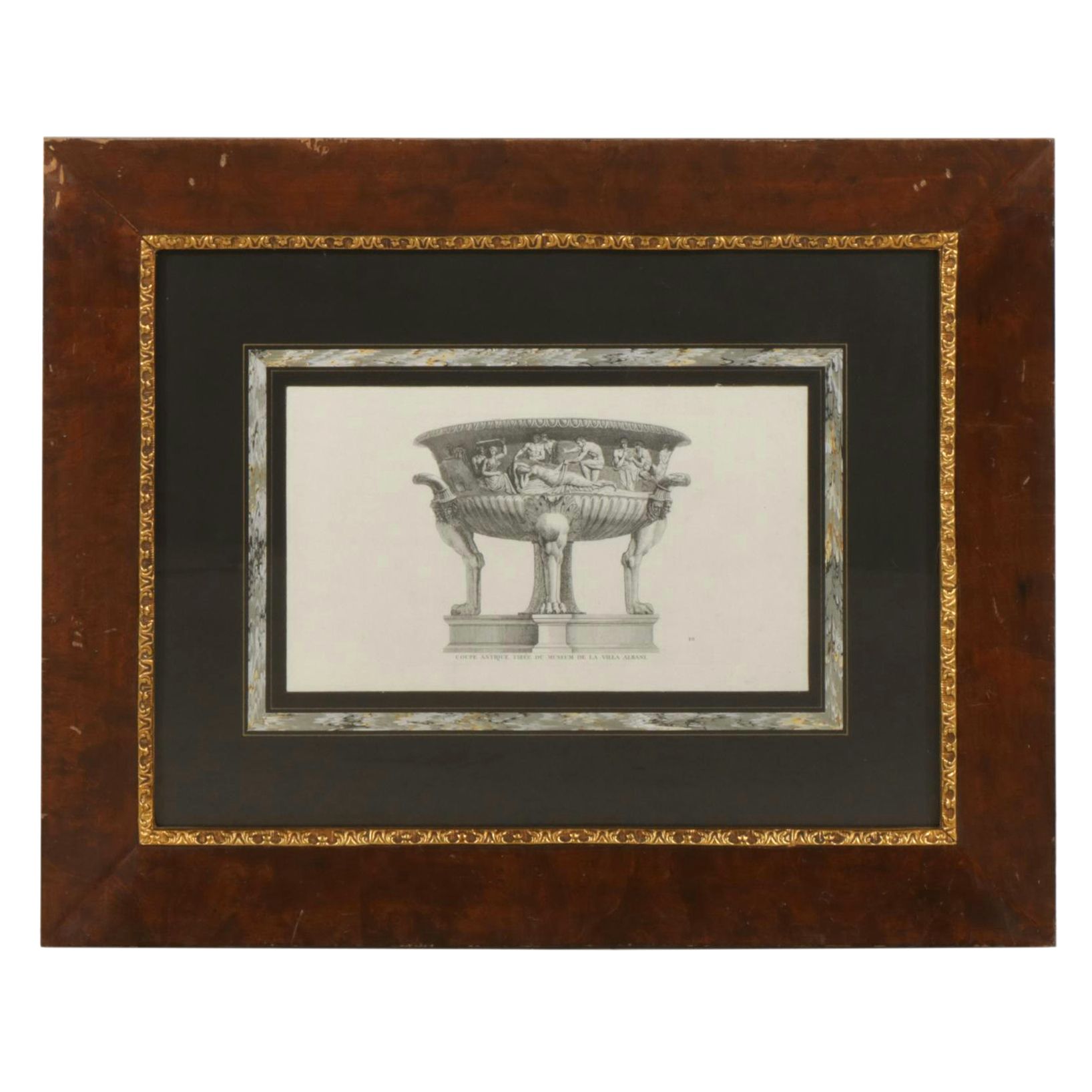 Offset Lithograph After François Louis Gounod "Coupe Antique Tirée..."