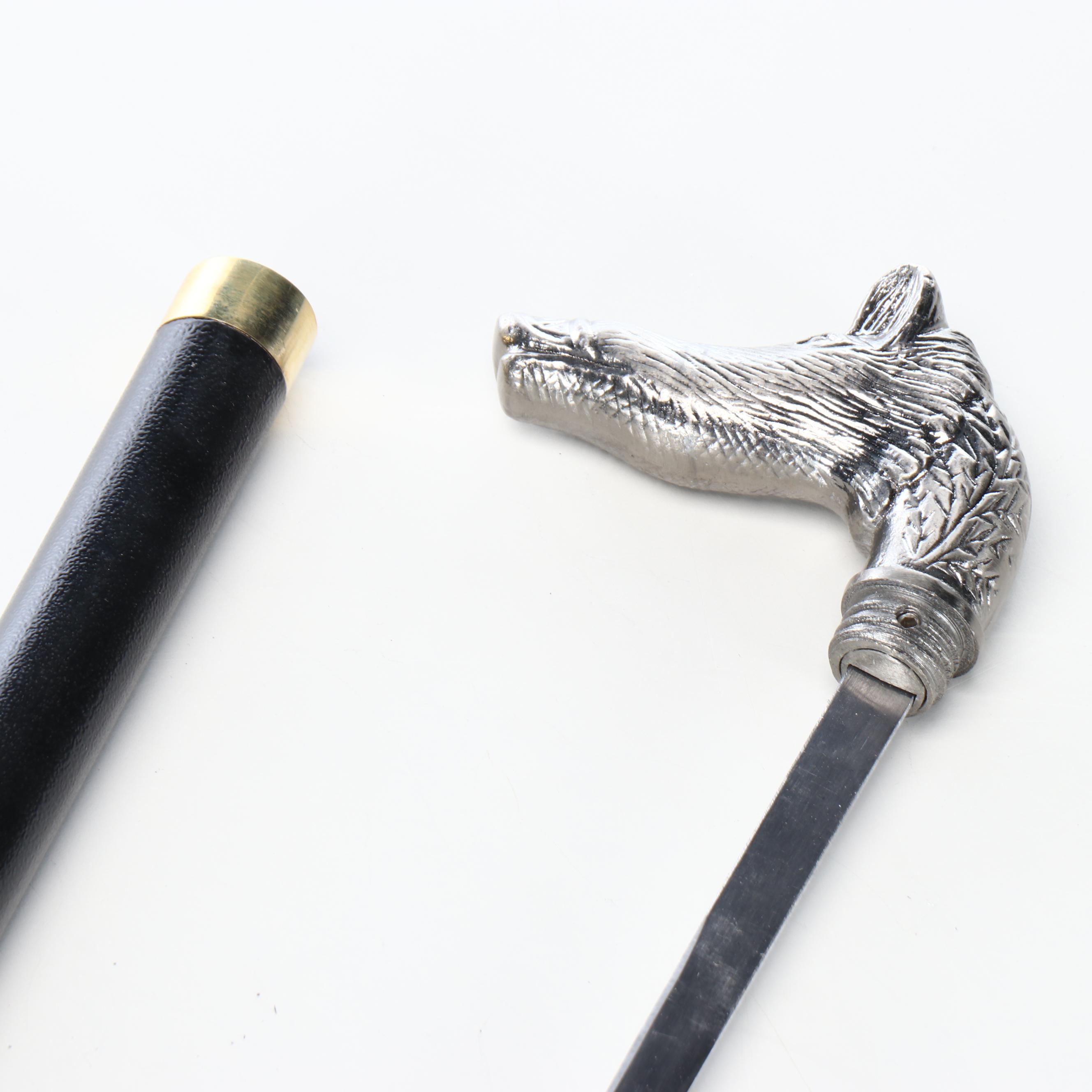 Boar Head Handled Sword Cane