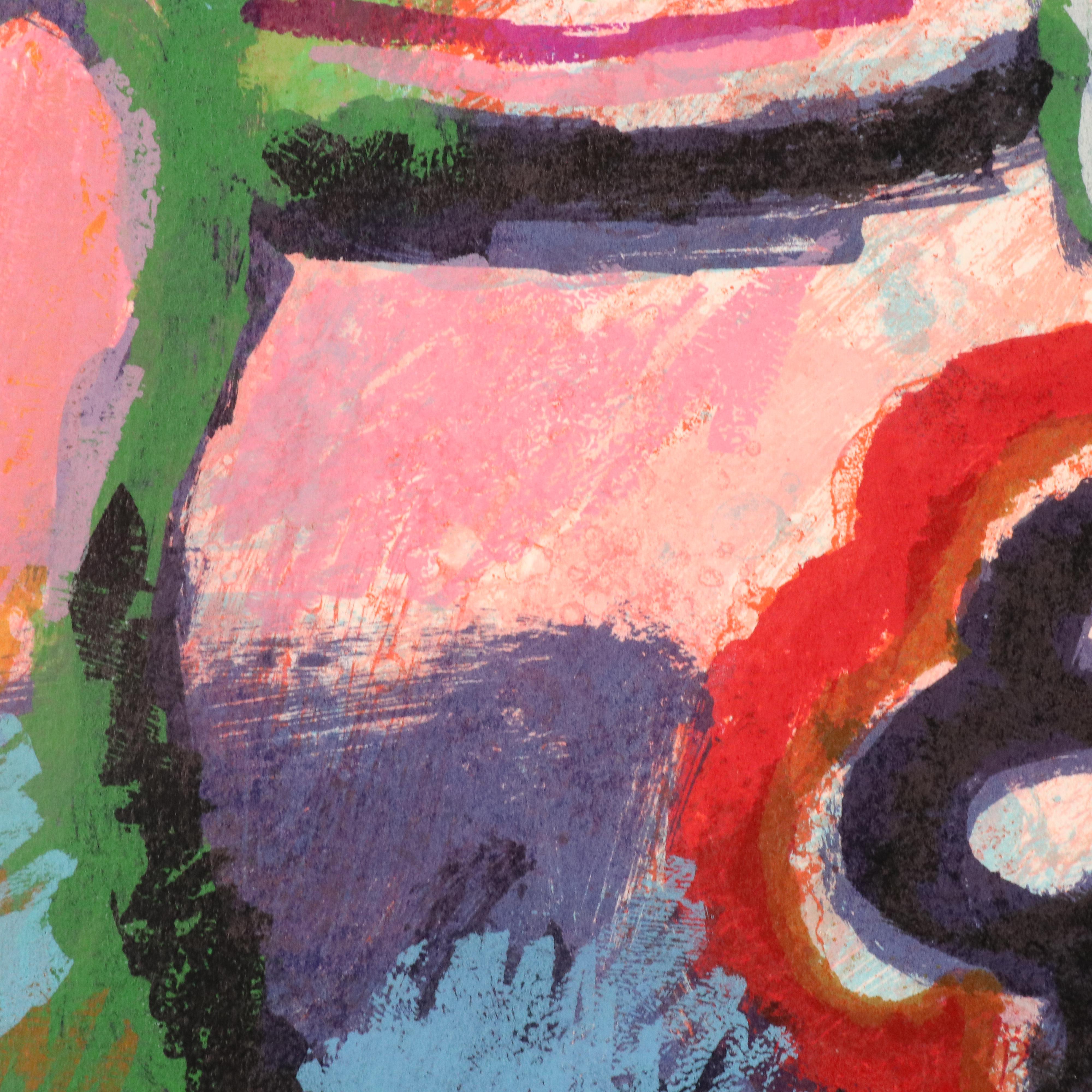 Théo Tobiasse Still Life Modern Lithograph "Nature morte aux trois pommes"