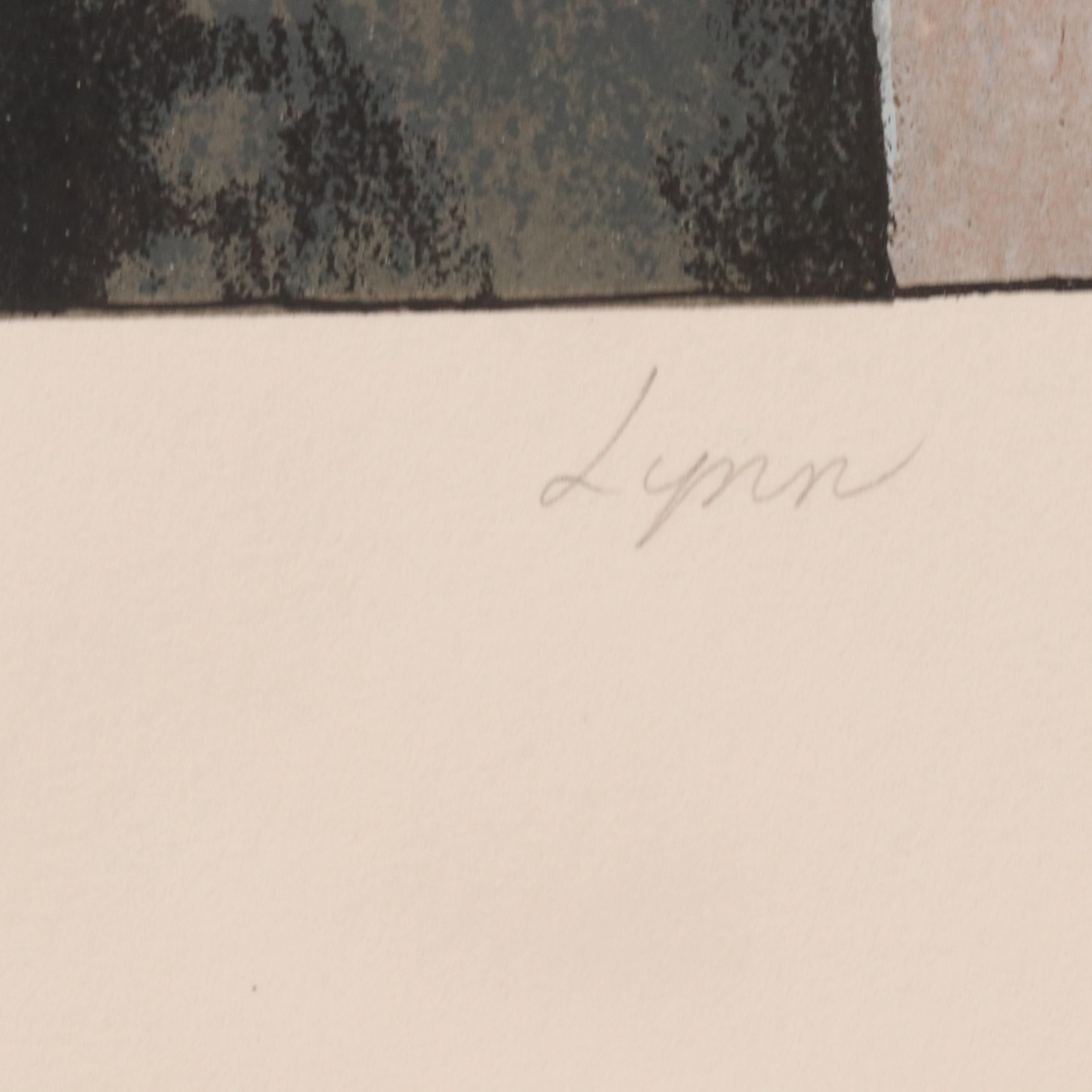 Robert Lider Lithograph of Balcony Scene, Circa 1980