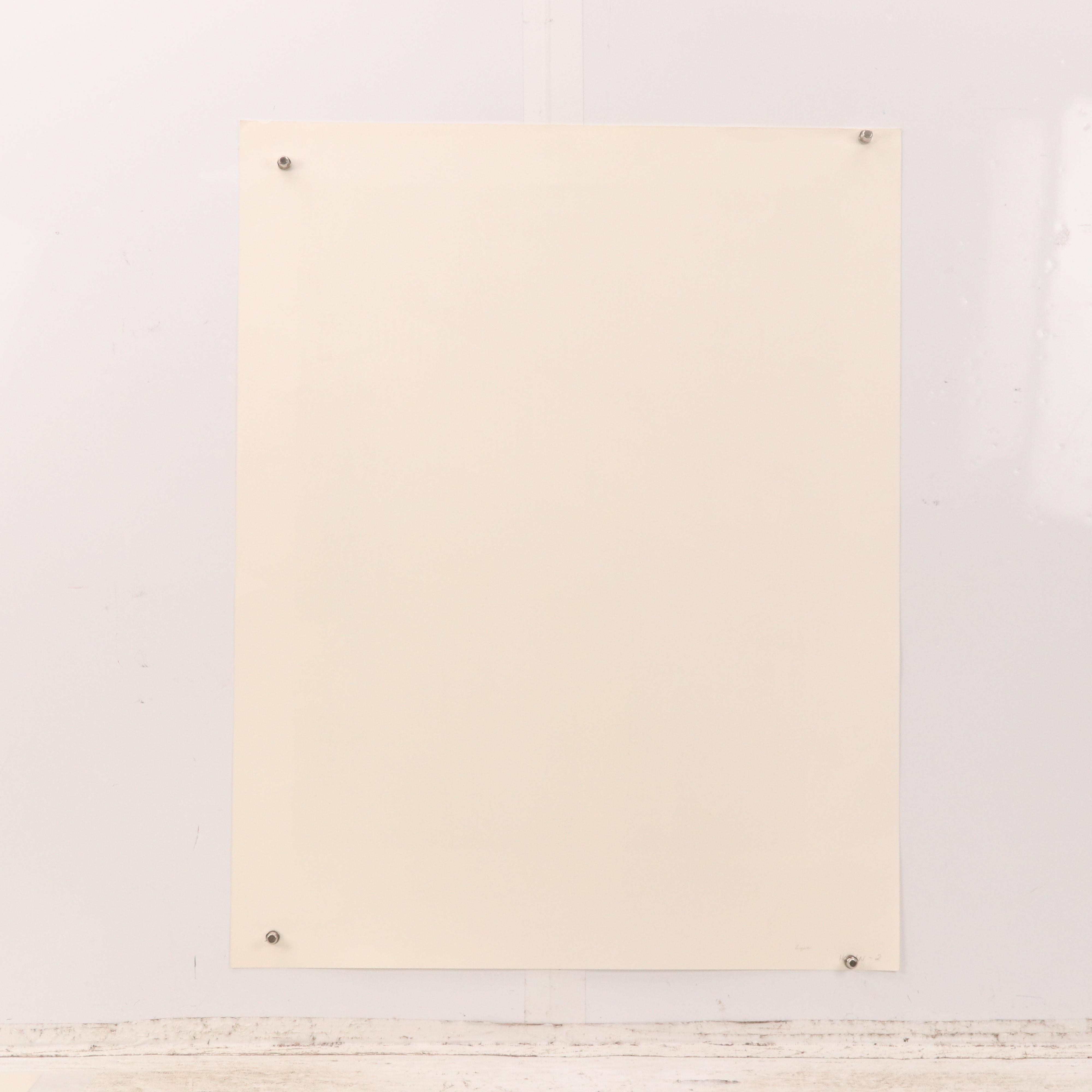 Robert Lider Lithograph of Balcony Scene, Circa 1980