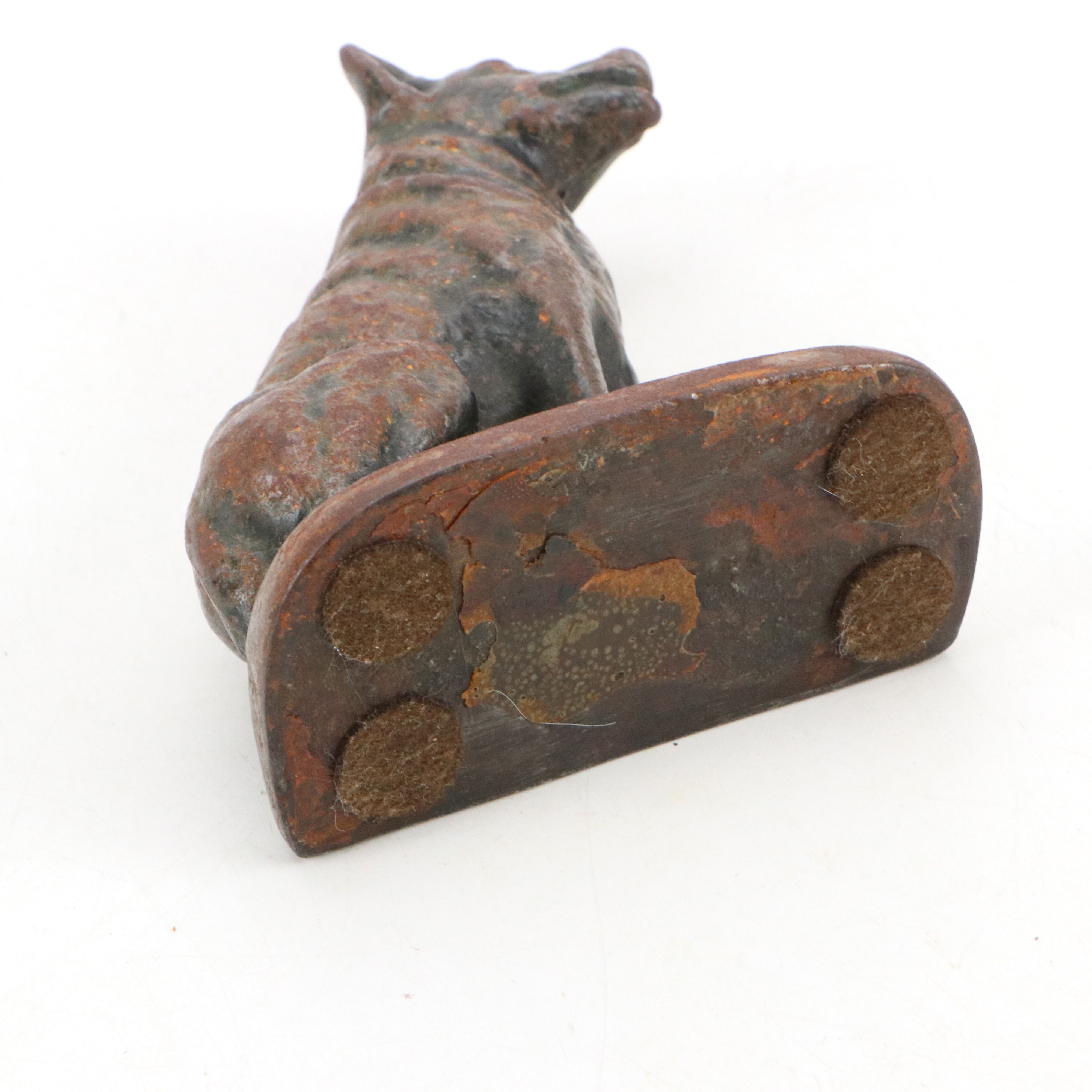 Art Deco Style Cast Metal German Sheppard Doorstop, Early 20th Century