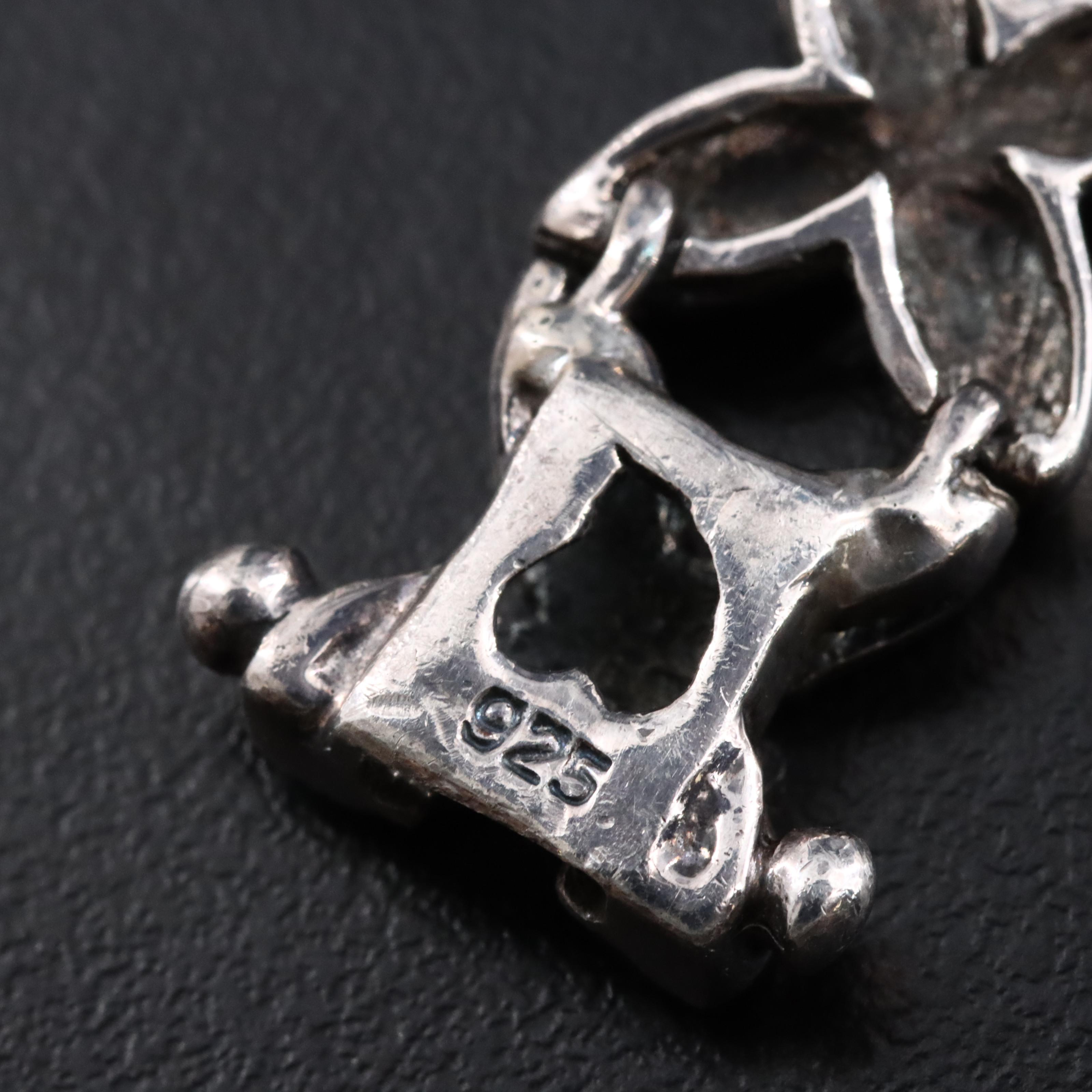 Sterling Black Onyx and Marcasite Bracelet