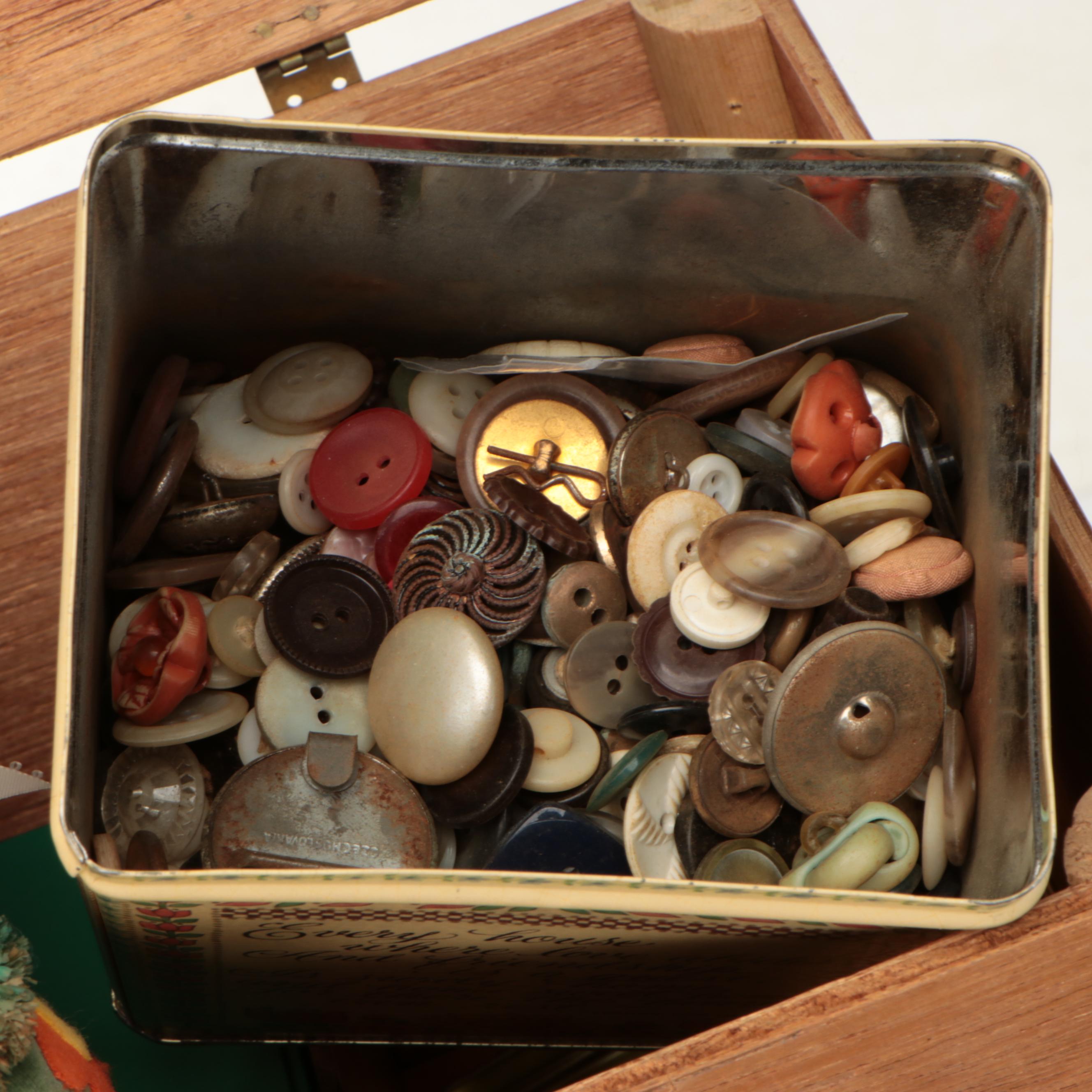 Ironing Board, June Tailor Wooden Spool Rack, and More Sewing Supplies