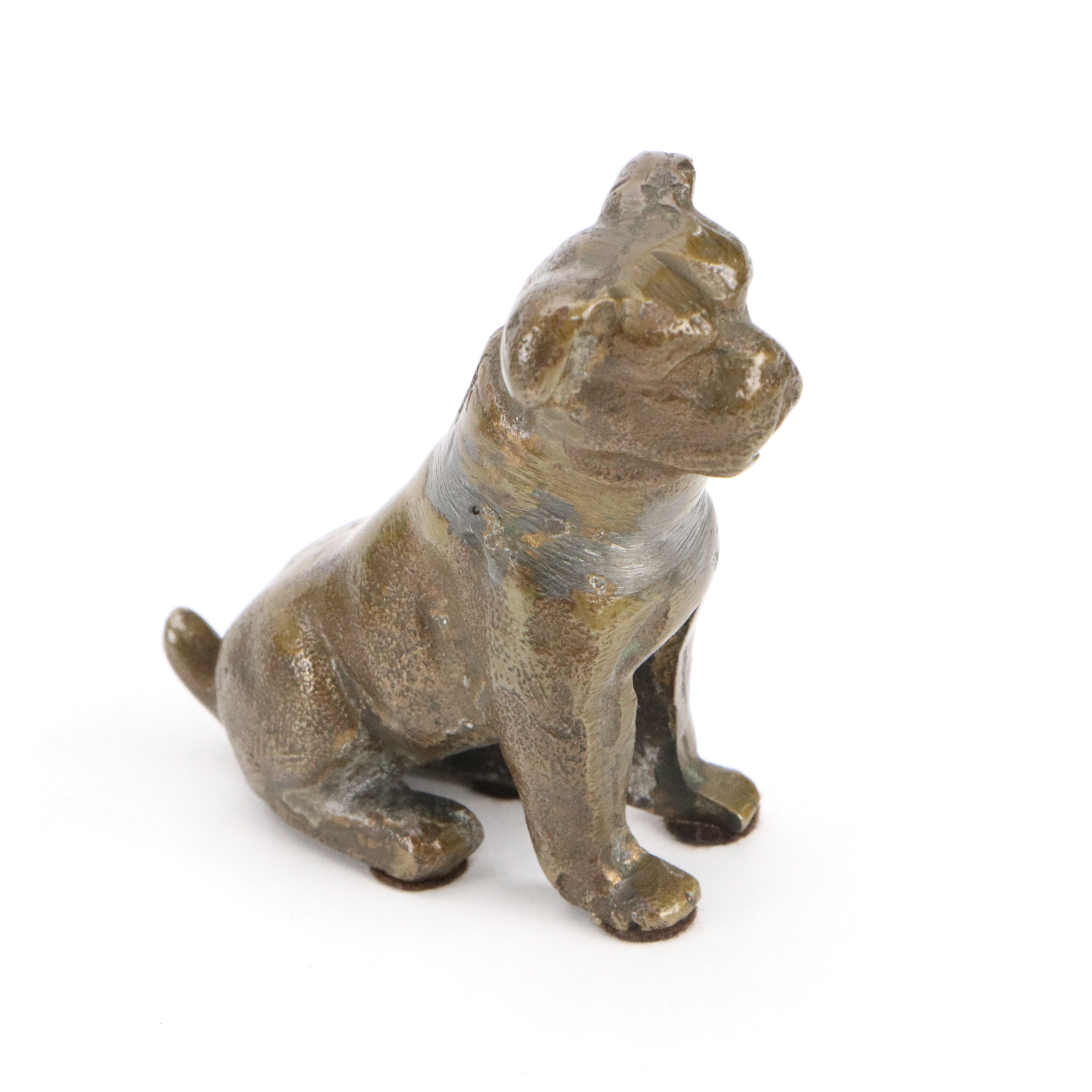 Vintage Dog Paperweights and Wood Bookend with Other Animal Figurines