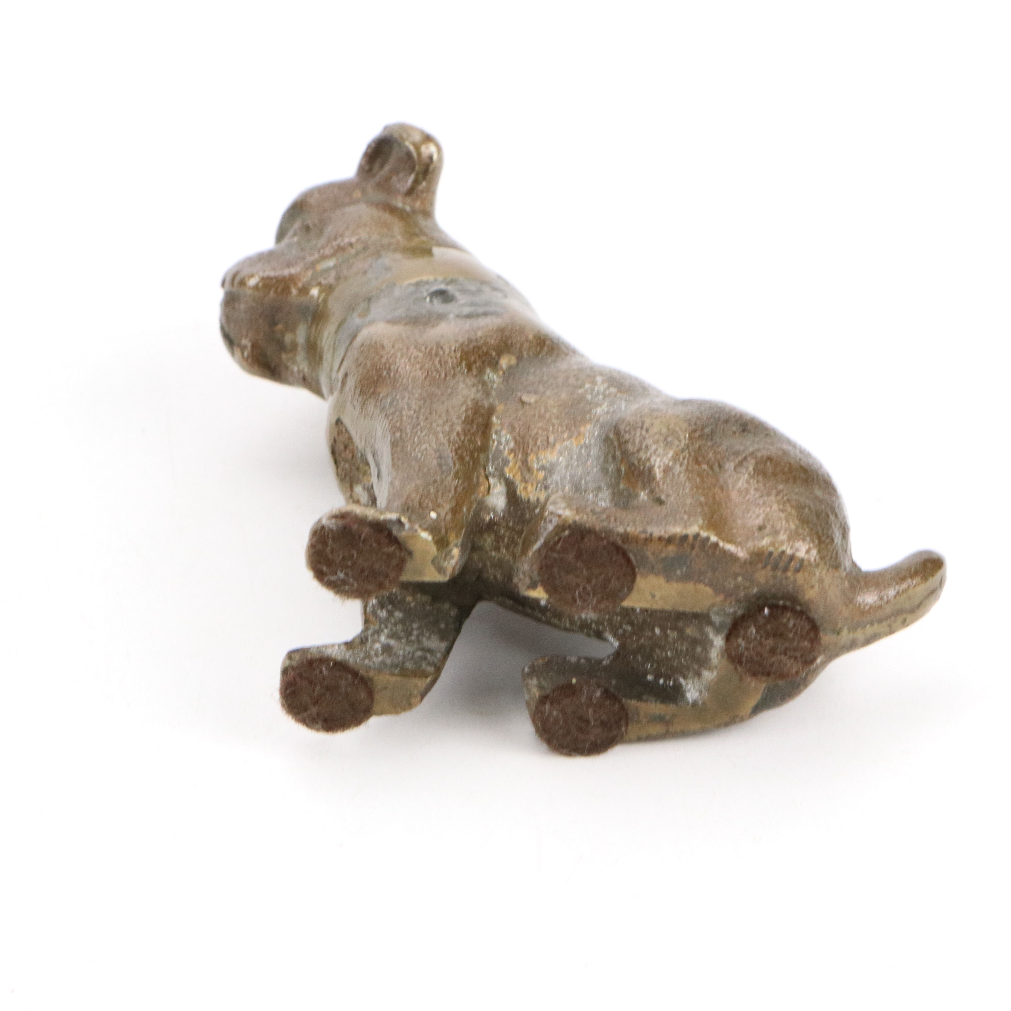 Vintage Dog Paperweights and Wood Bookend with Other Animal Figurines