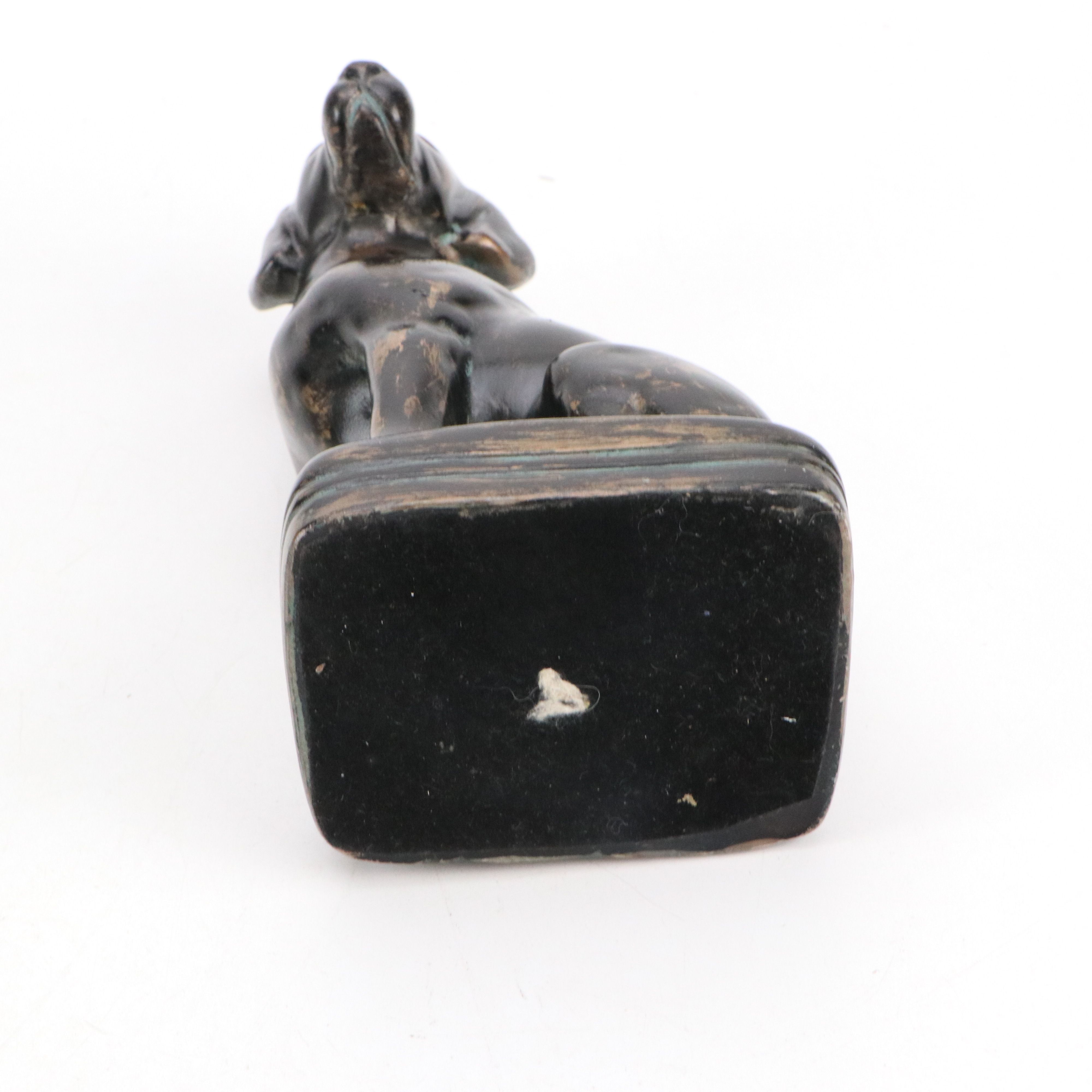 Vintage Dog Paperweights and Wood Bookend with Other Animal Figurines