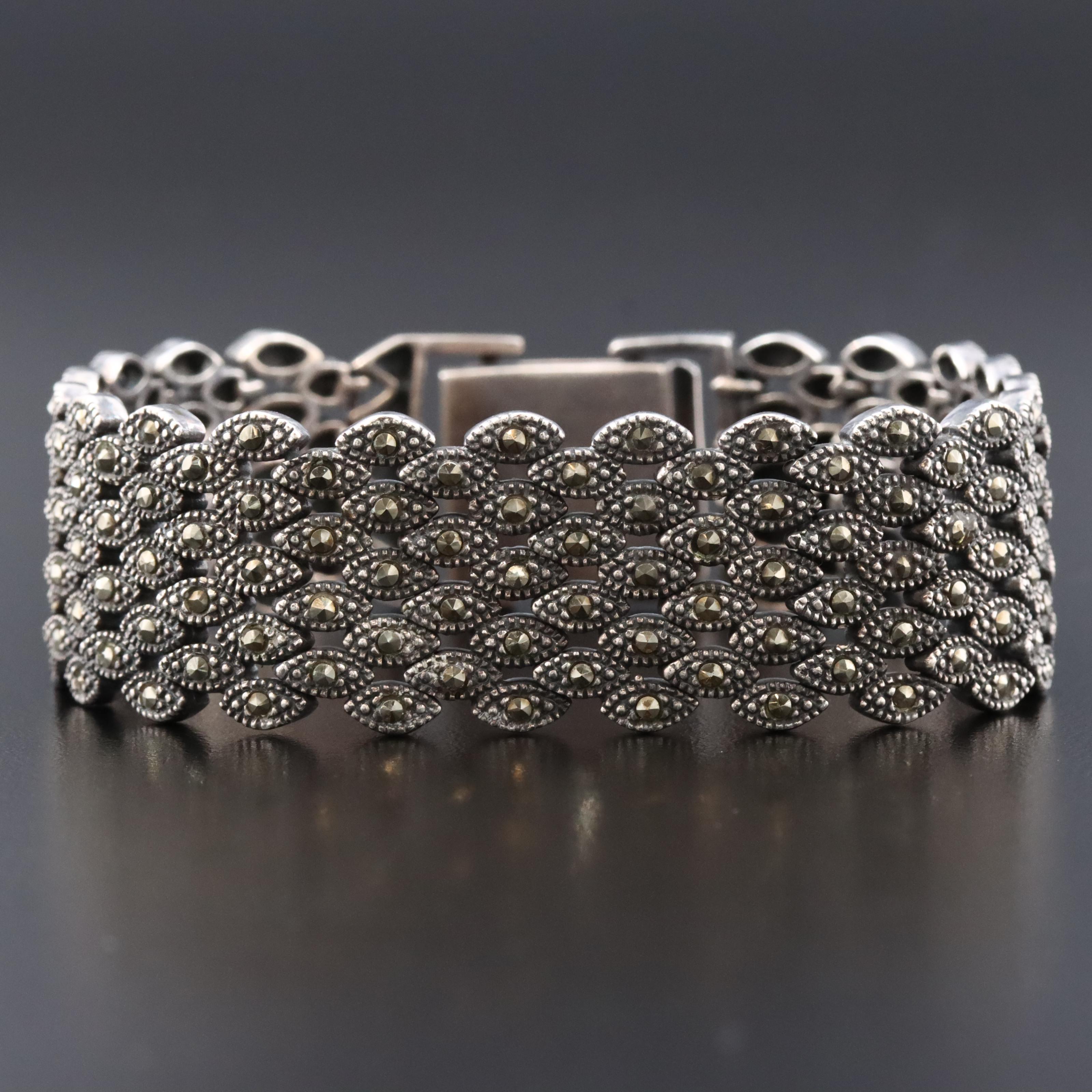 Sterling Marcasite Bracelet