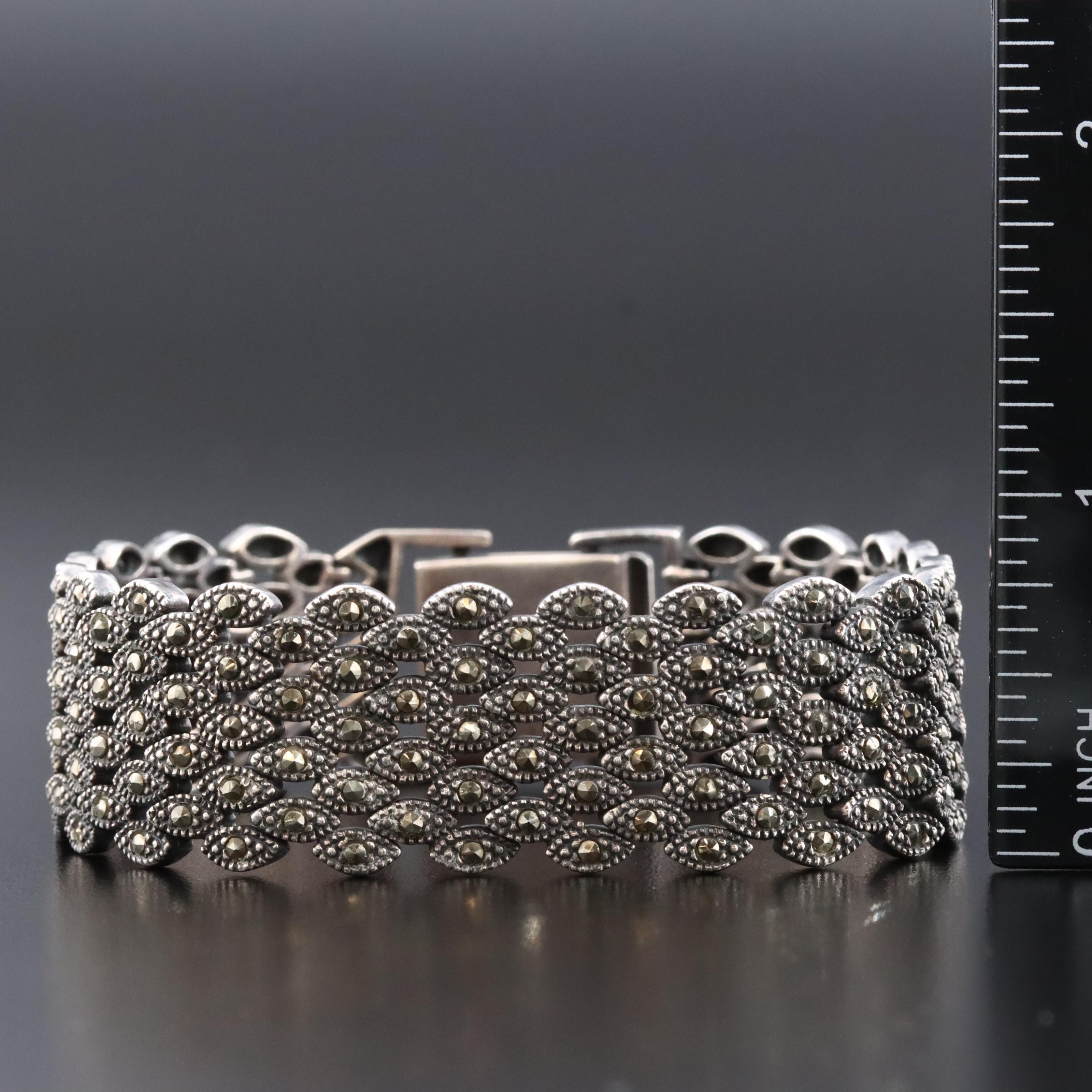 Sterling Marcasite Bracelet