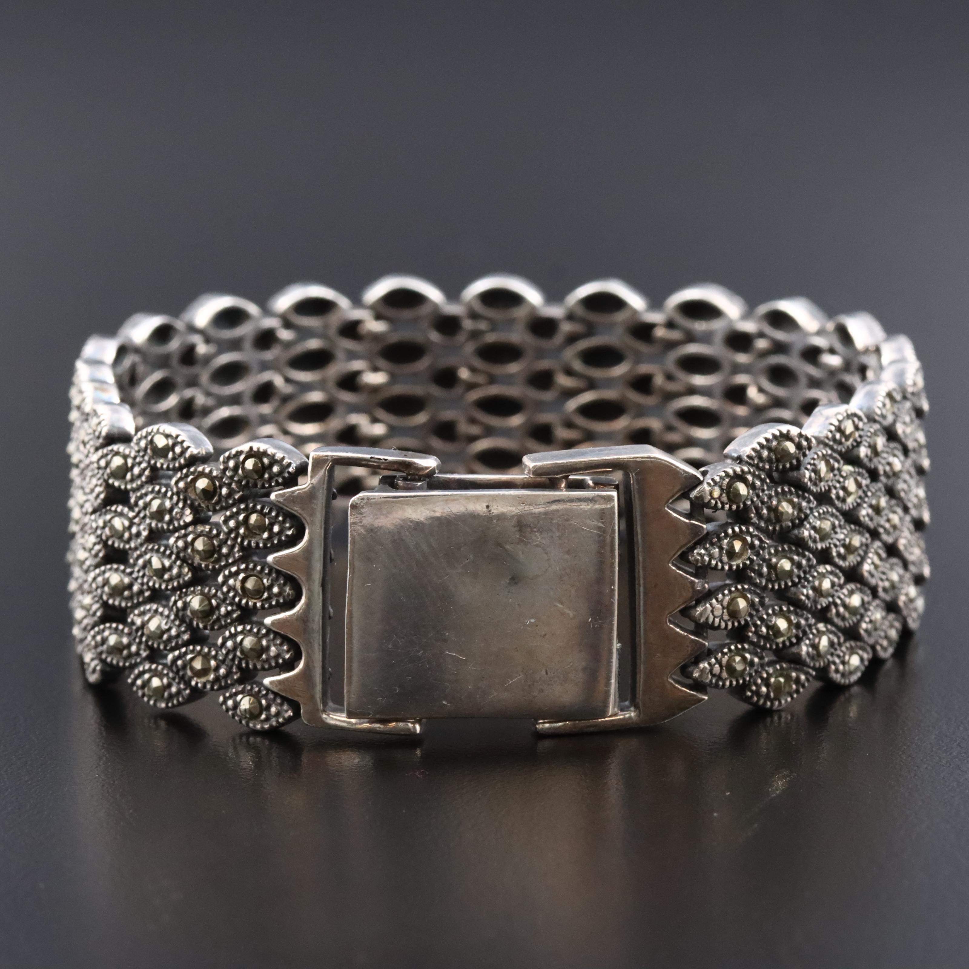 Sterling Marcasite Bracelet