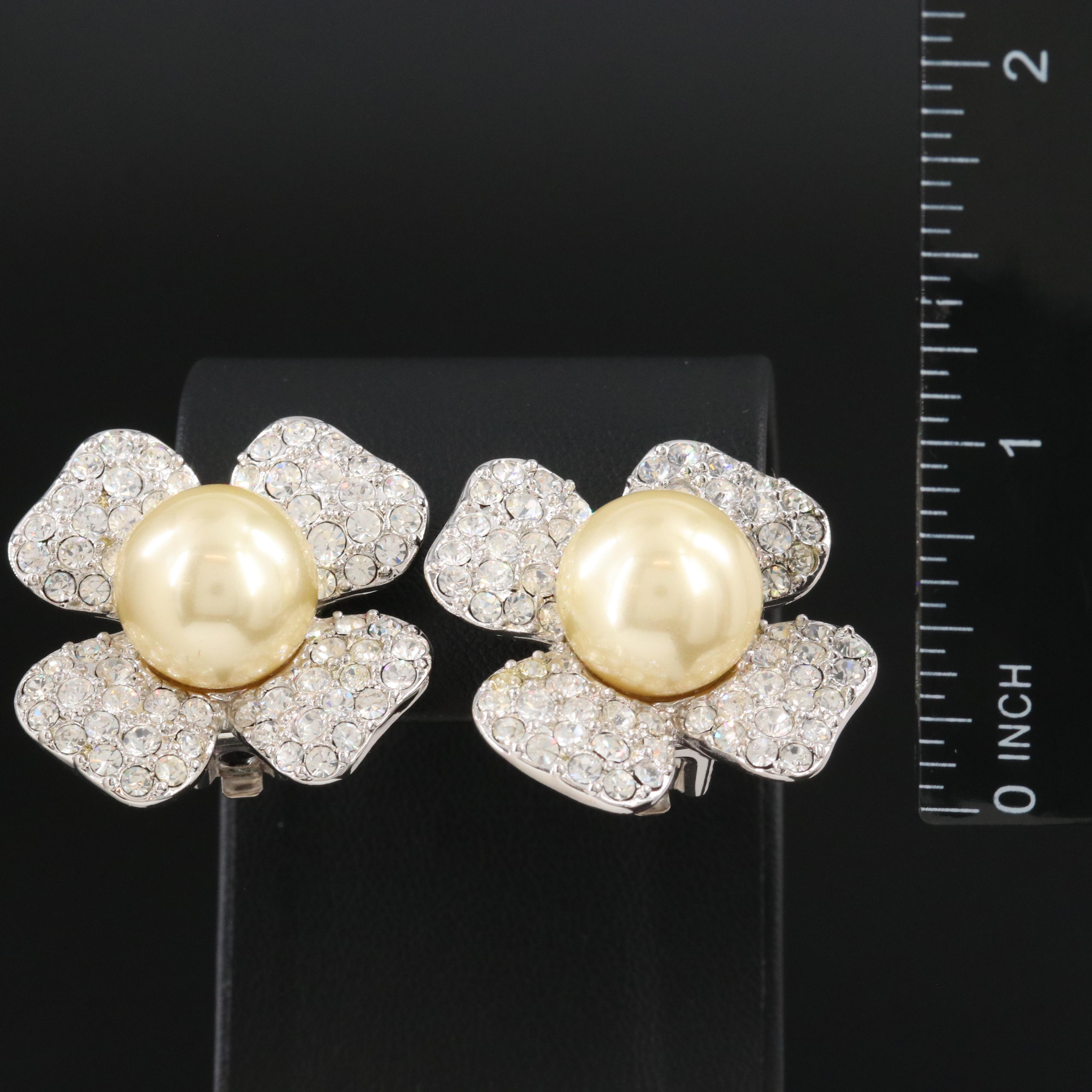 Kenneth Jay Lane Watch, Necklaces and Earrings with Crystal and Faux Pearls