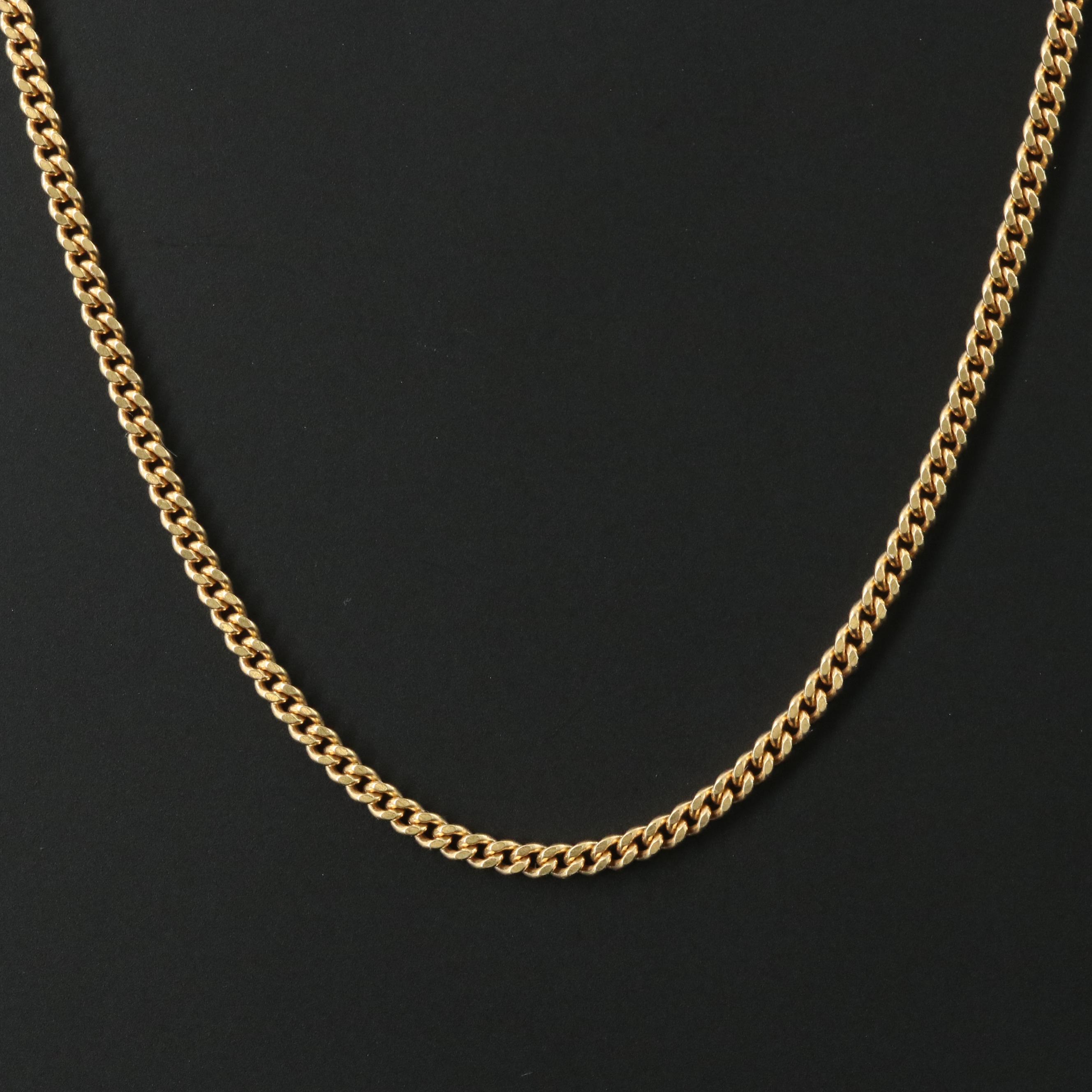 18K Curb Chain Necklace