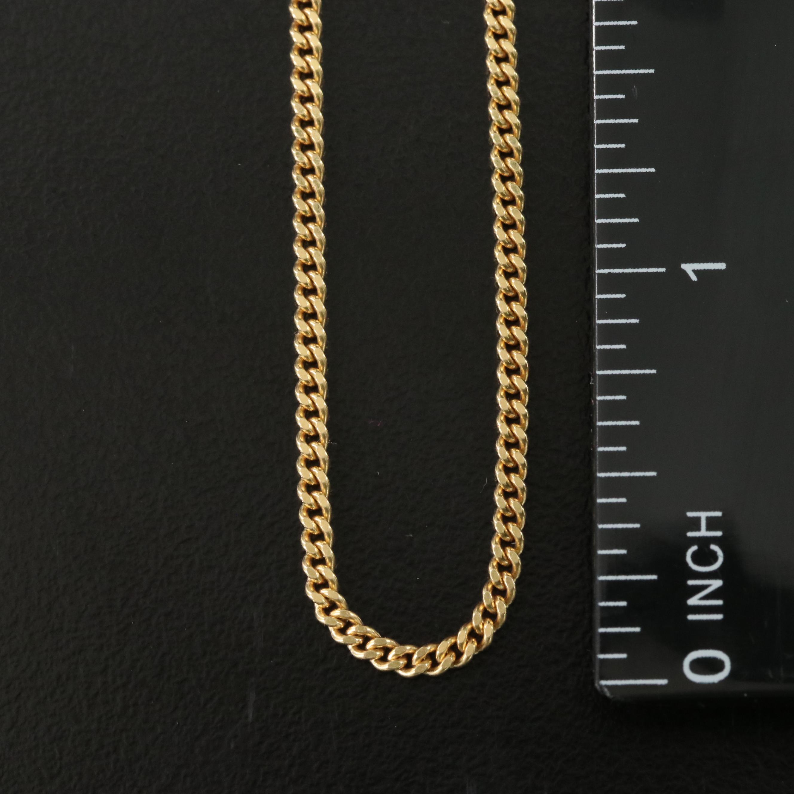 18K Curb Chain Necklace