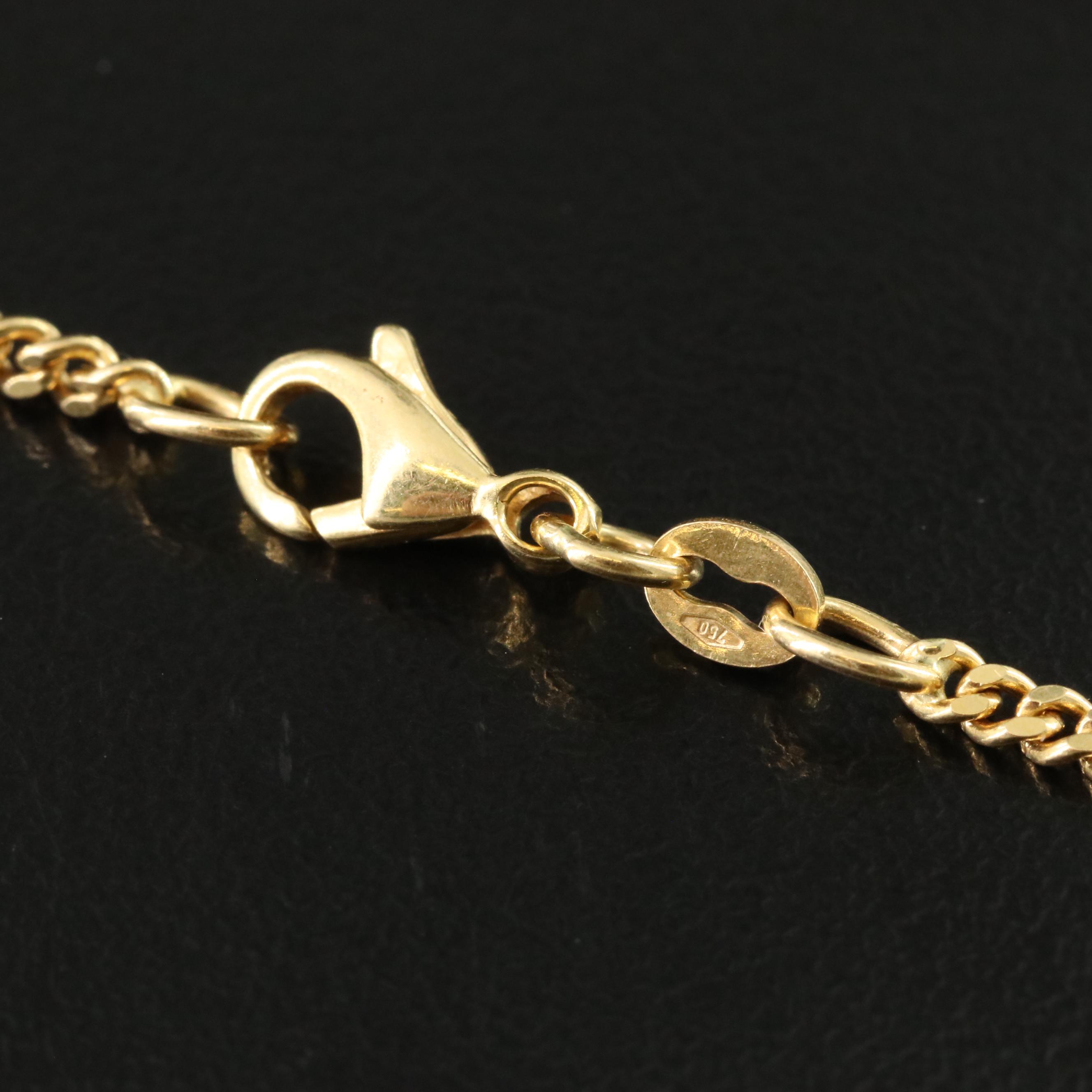 18K Curb Chain Necklace