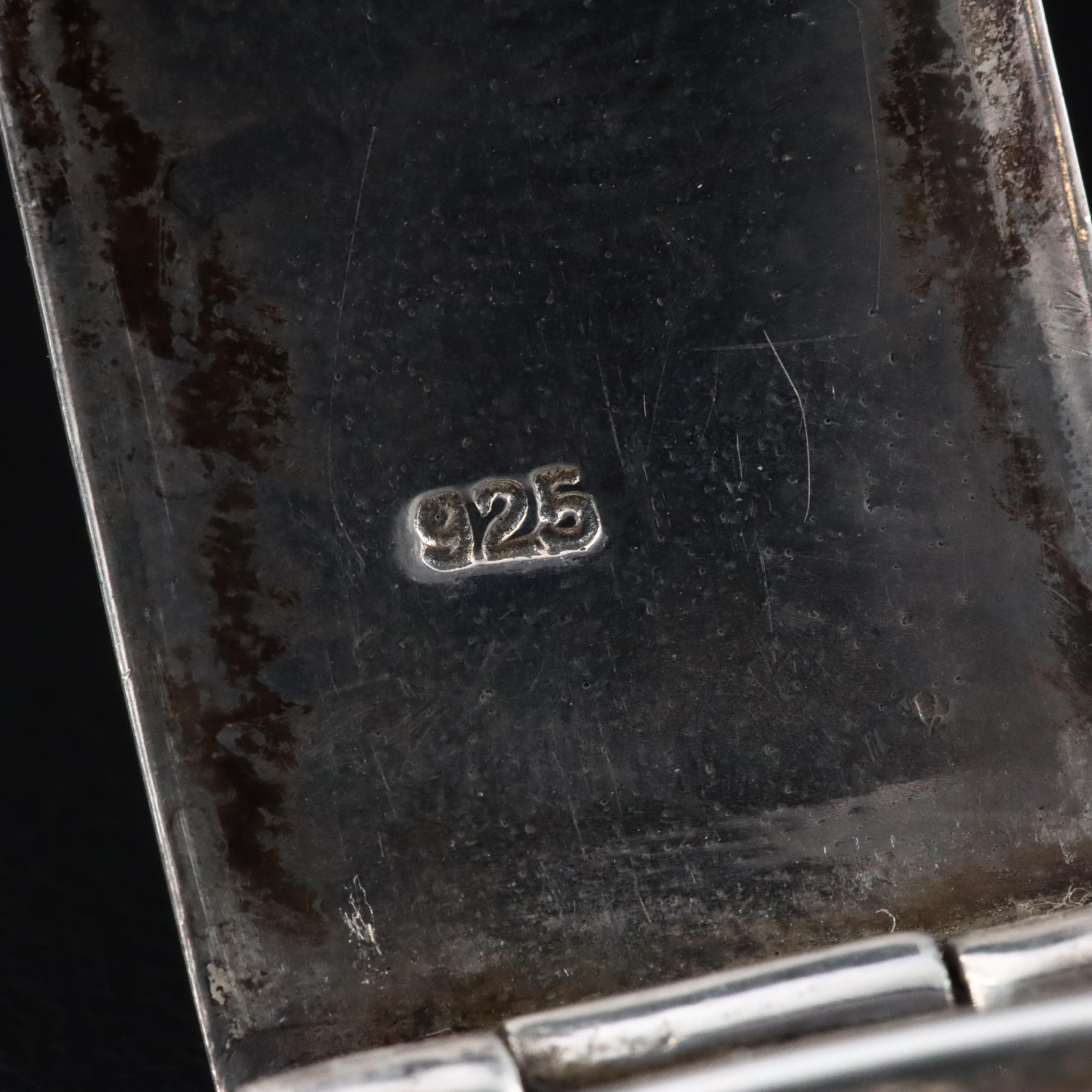 Sterling Faux Pearl and Marcasite Bracelet