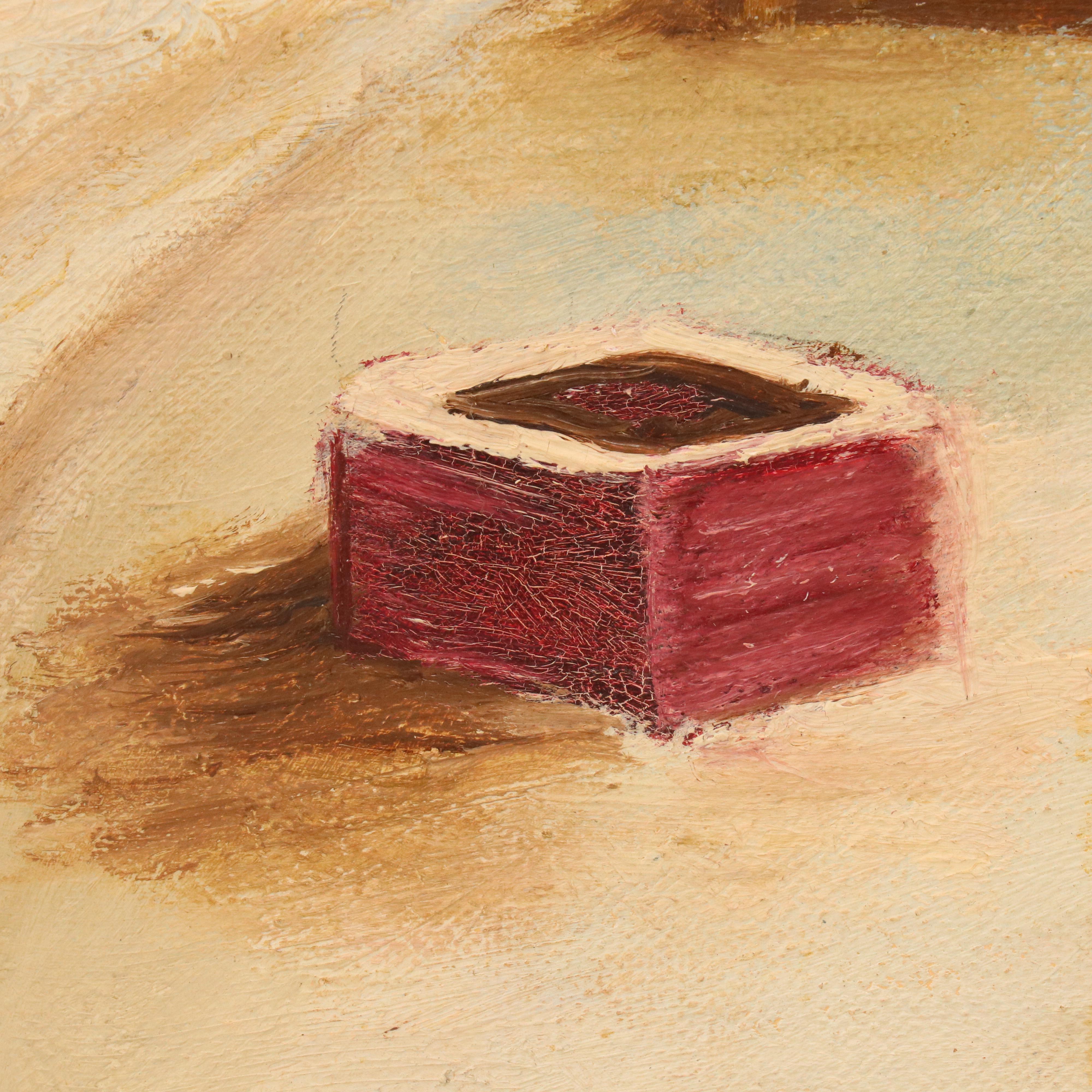 Hilarion Swift Snowy Landscape Oil Painting, Circa 1970