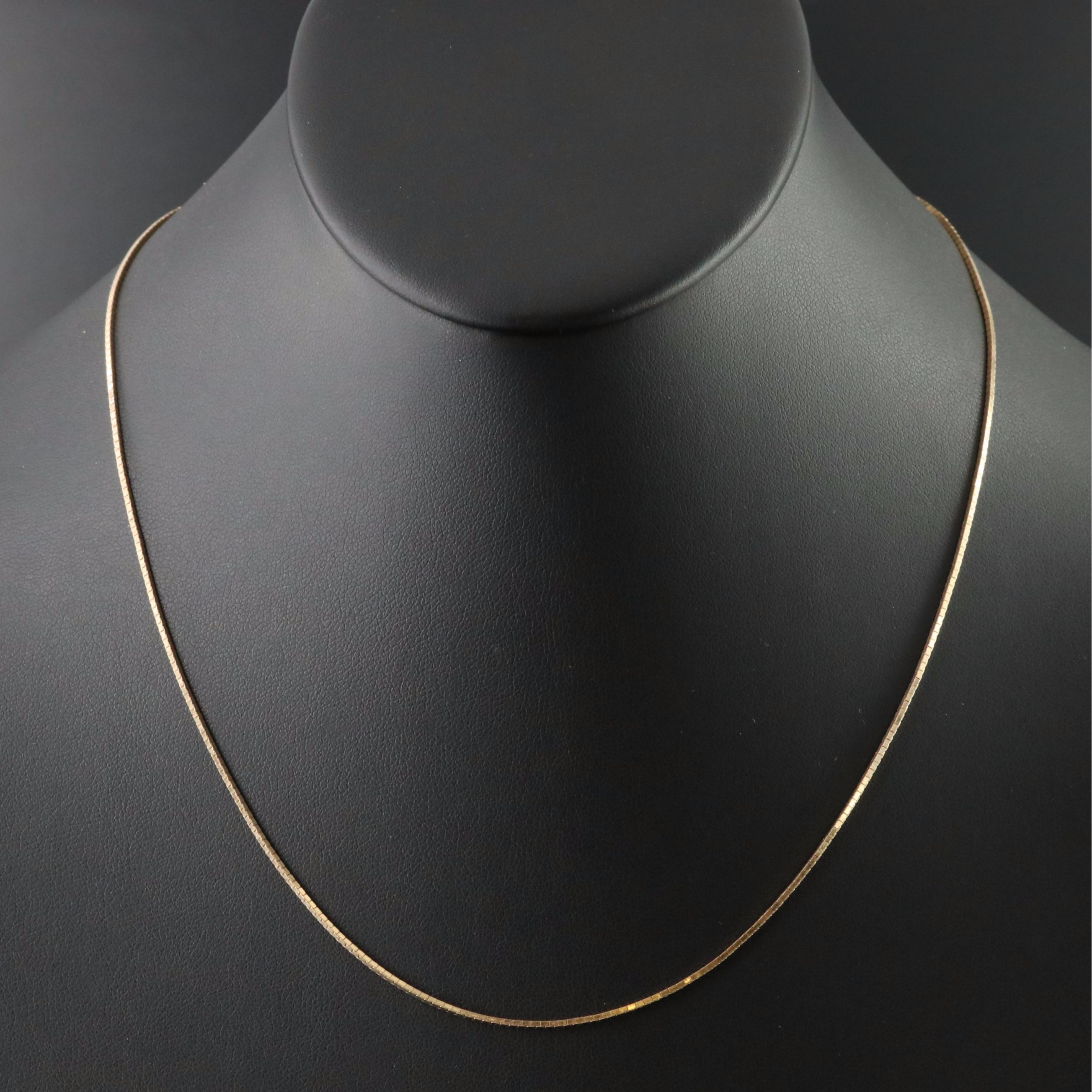 Italian 14K Box Chain Necklace