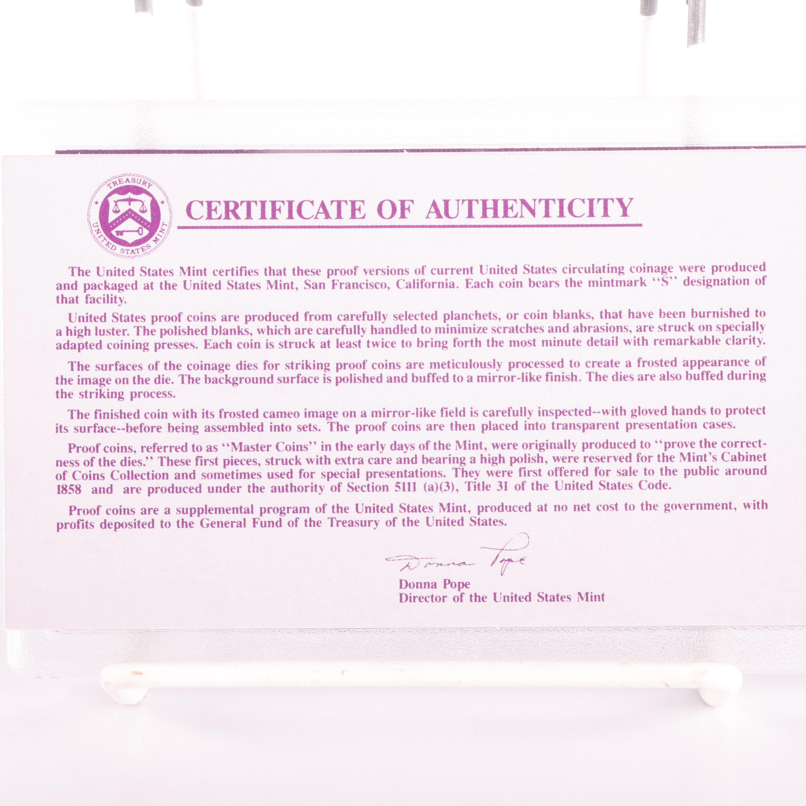 Seven 1991 U.S. Mint Proof Sets