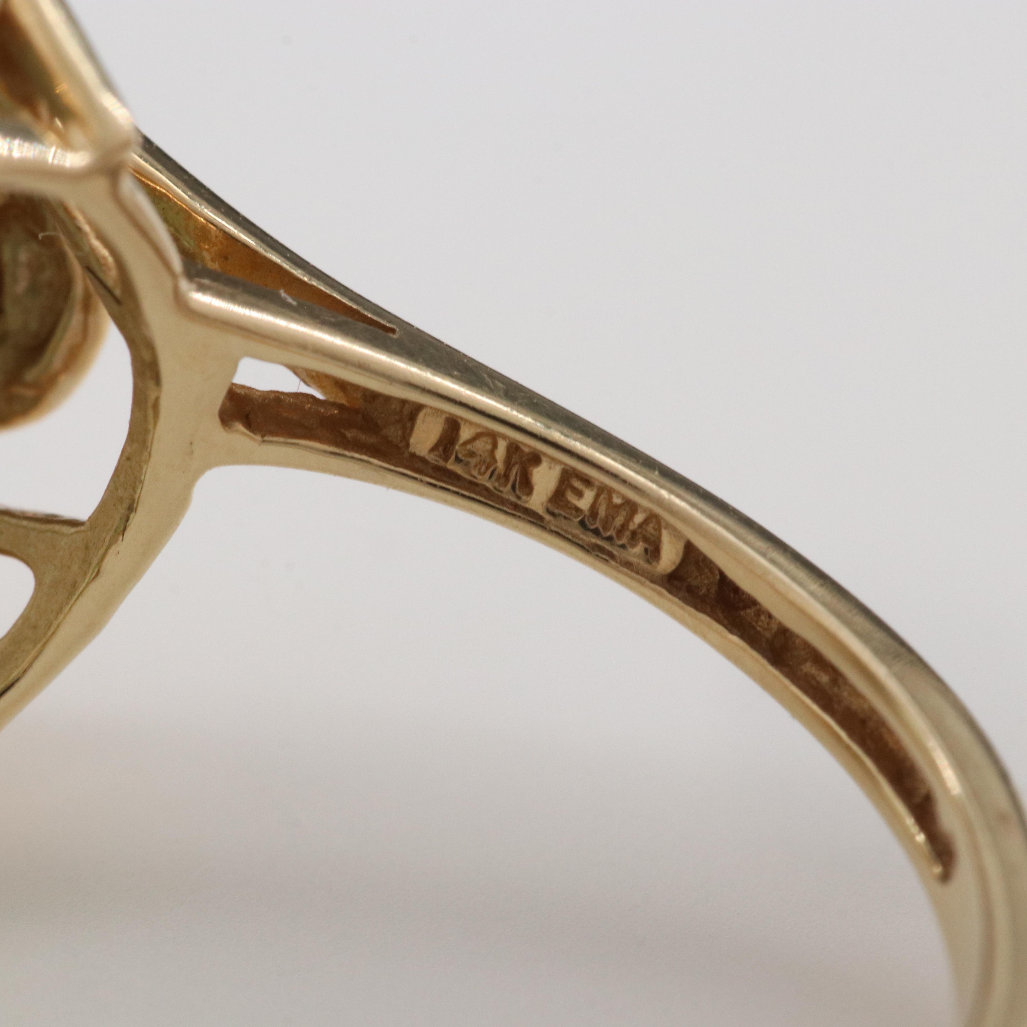 14K 12.00 CT Topaz Ring