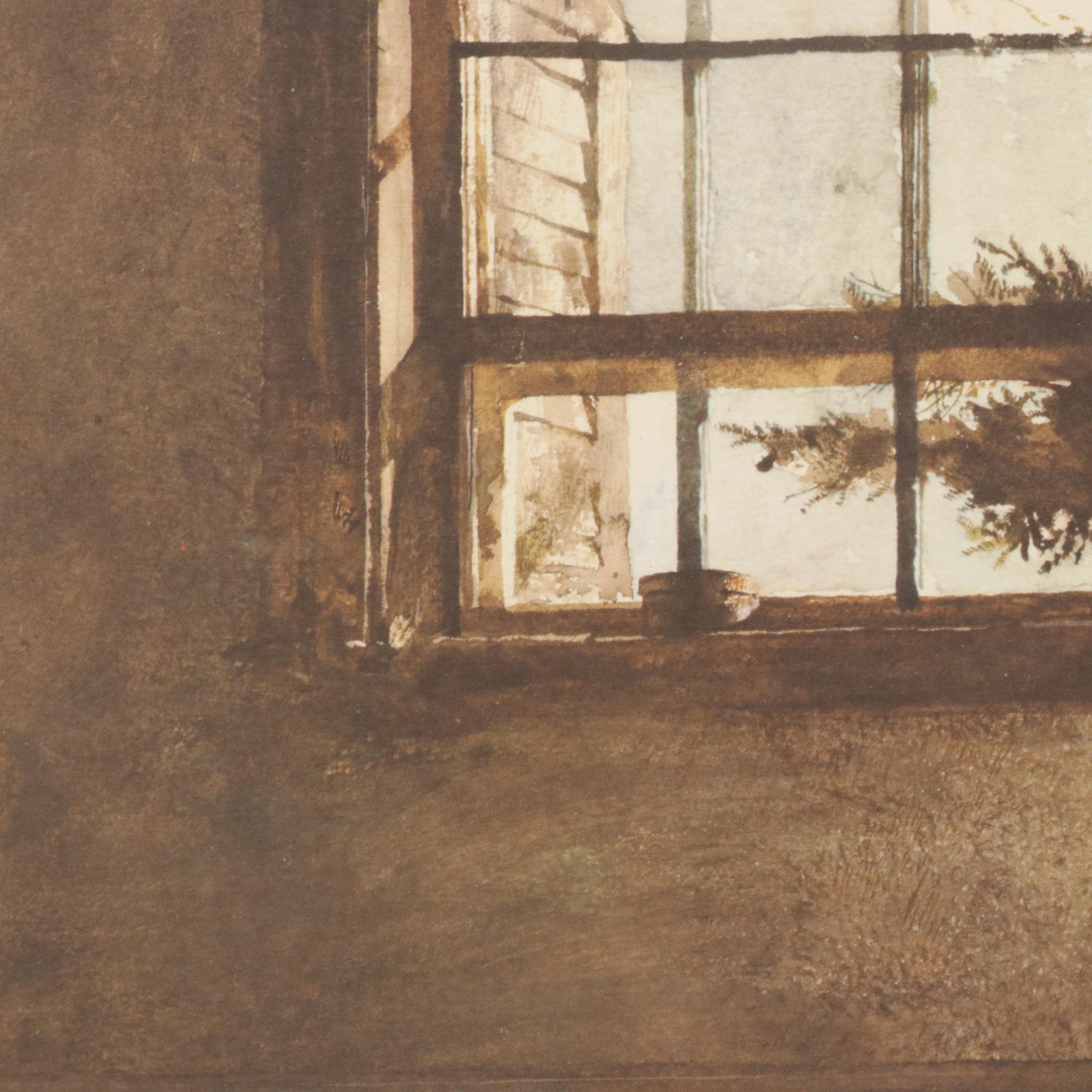 Offset Lithograph After Andrew Wyeth "Master Bedroom"
