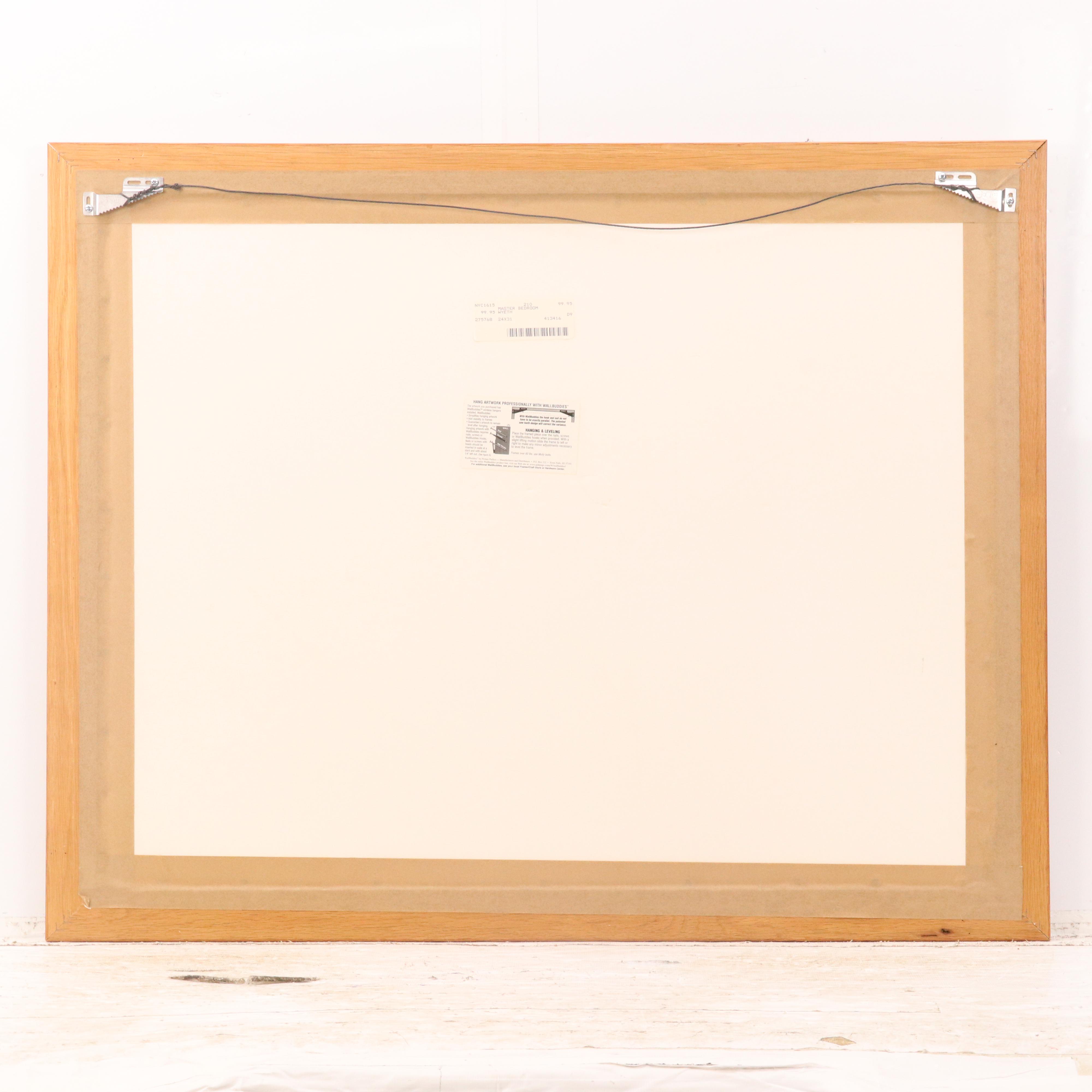 Offset Lithograph After Andrew Wyeth "Master Bedroom"