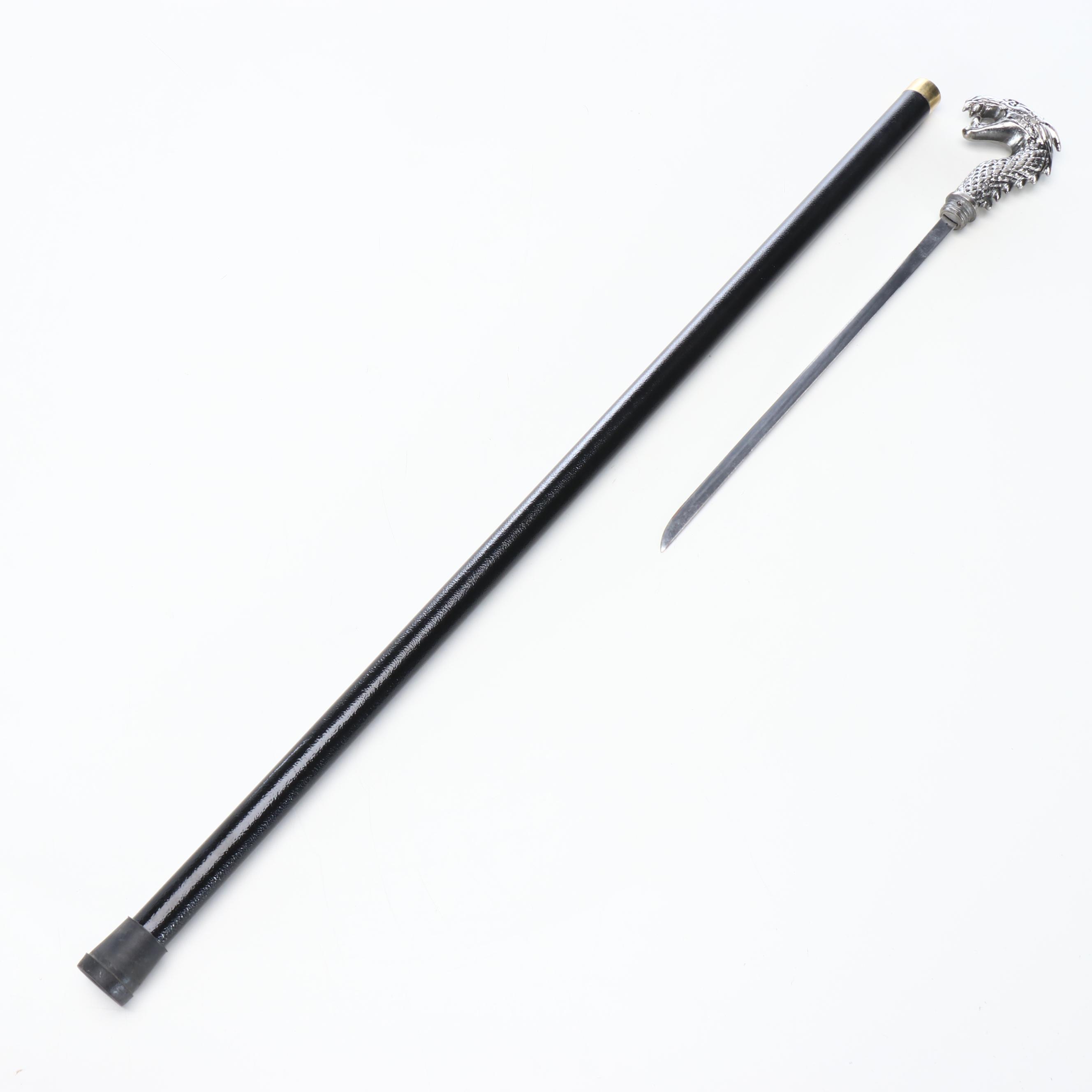 Dragon Head Handled Sword Cane