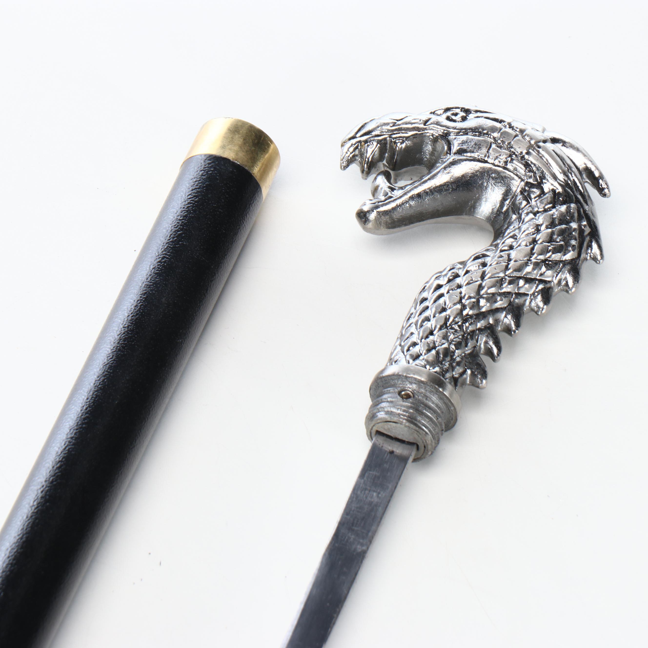 Dragon Head Handled Sword Cane