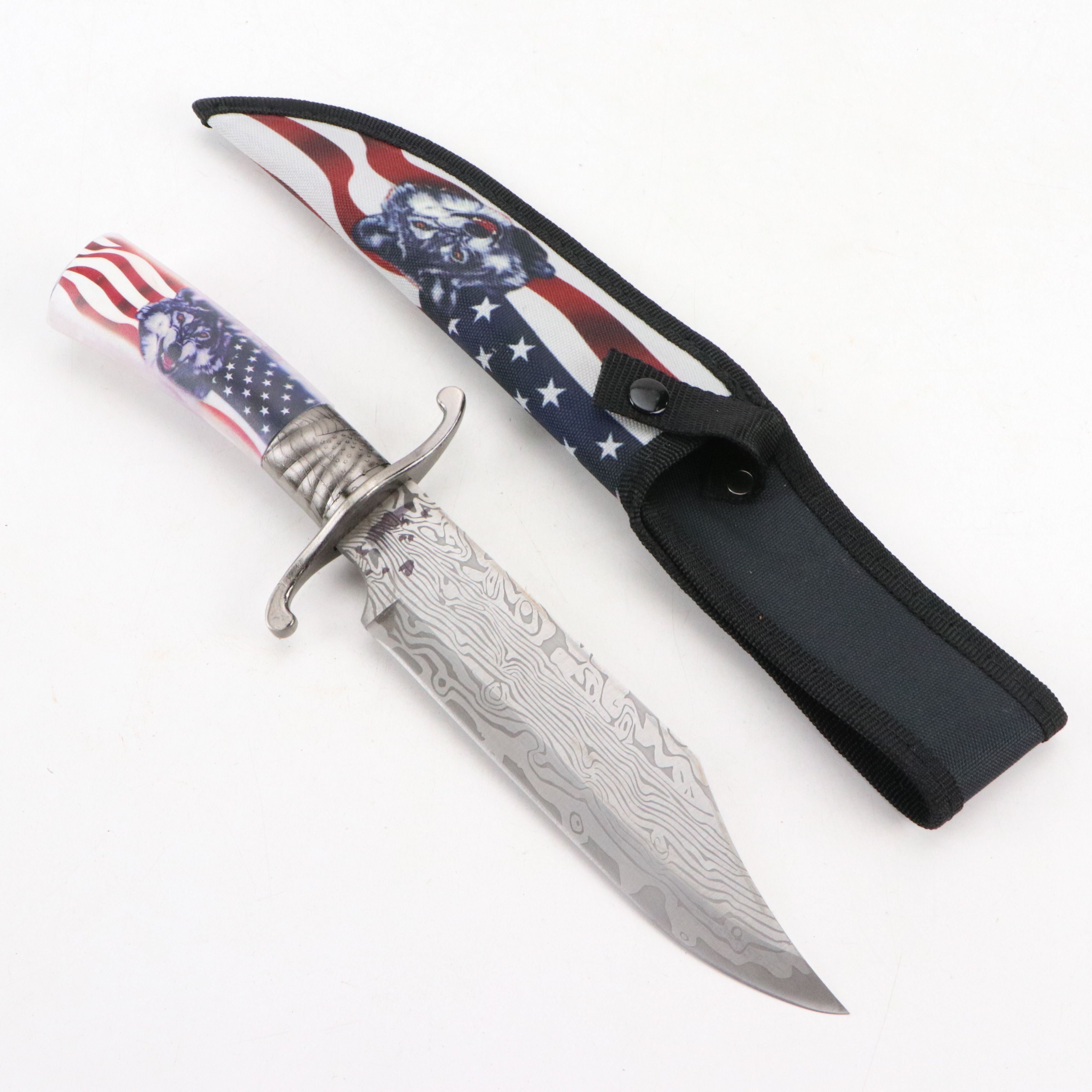 Frost Cutlery Iwo Jima Commemorative and Other Patriotic Fixed Blade Knife