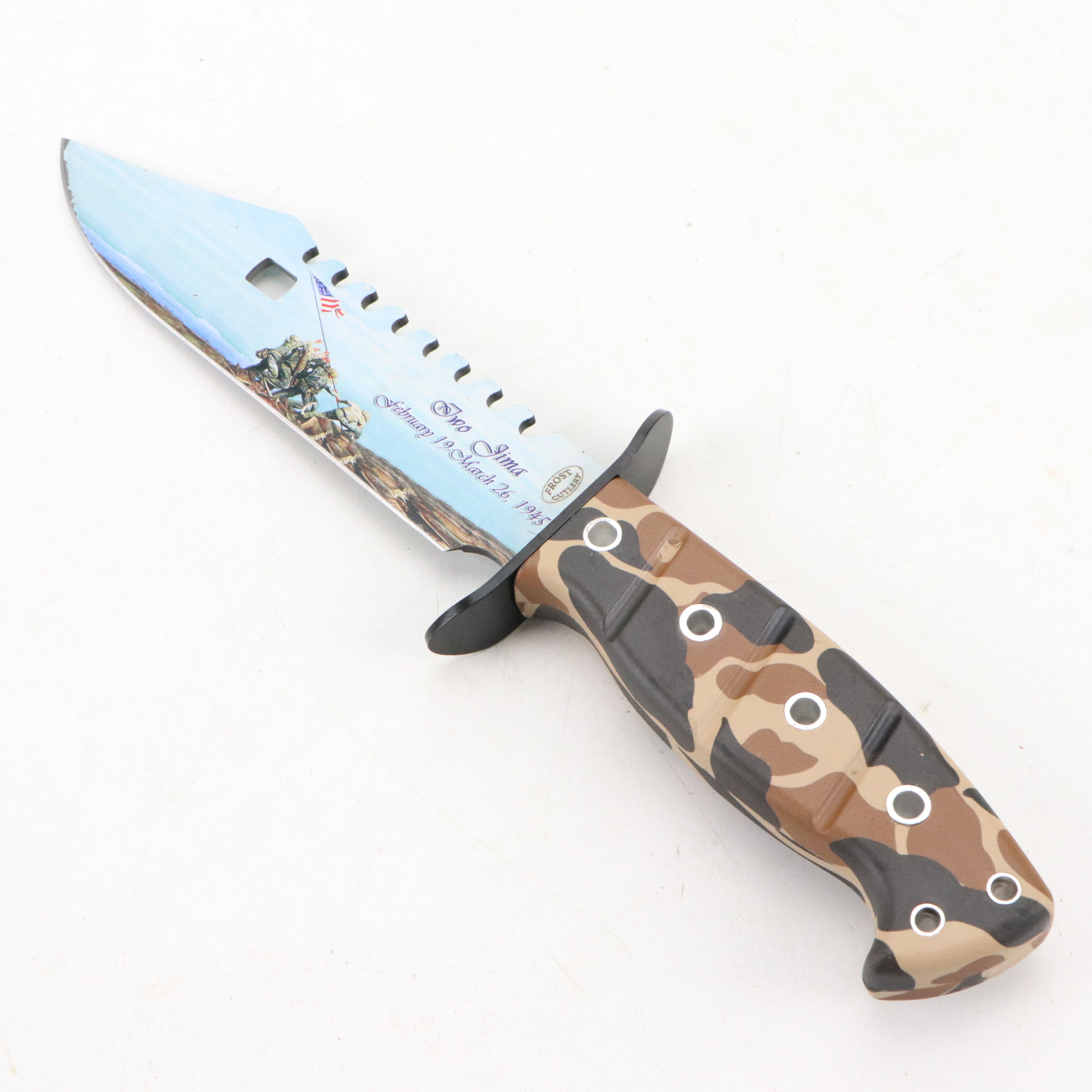 Frost Cutlery Iwo Jima Commemorative and Other Patriotic Fixed Blade Knife