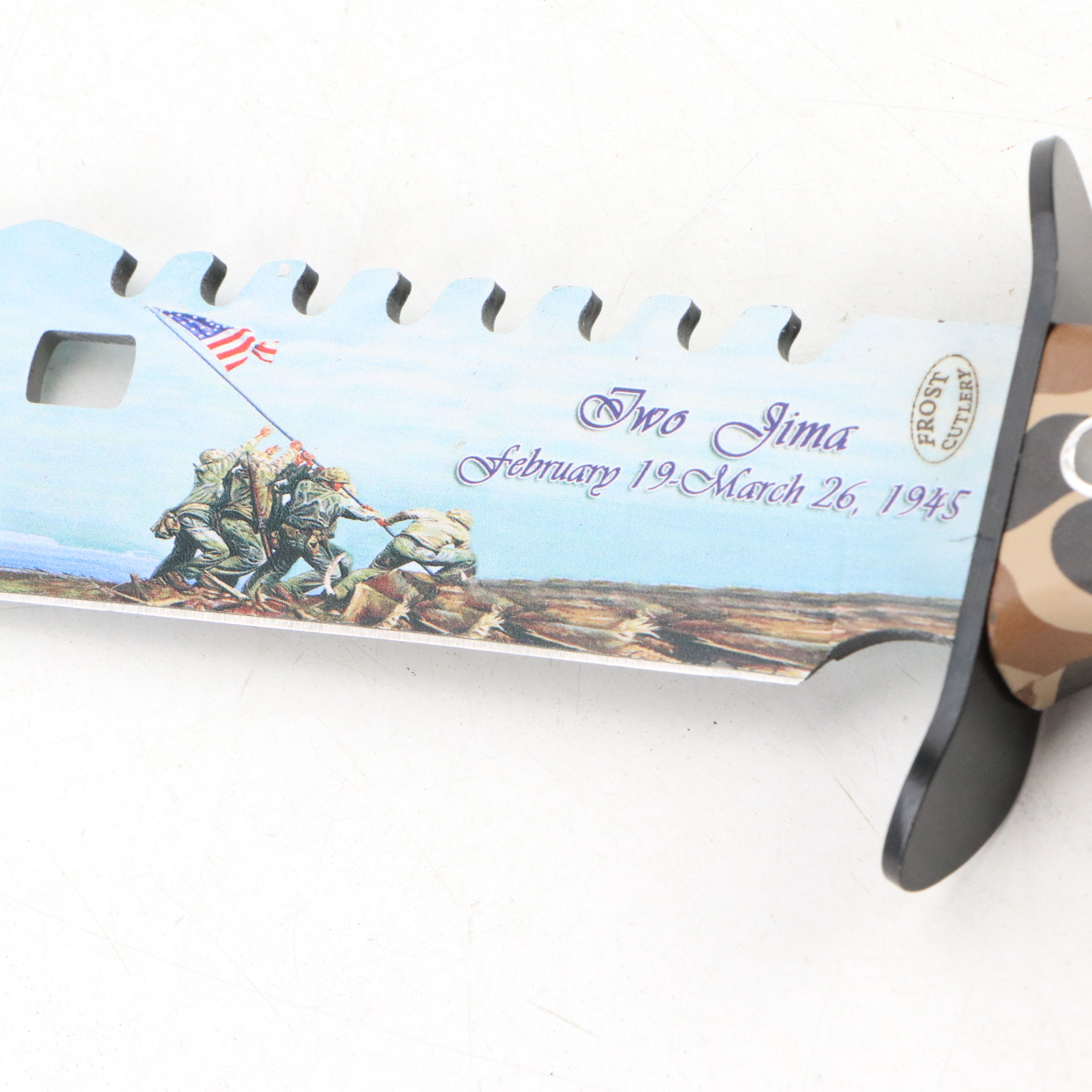 Frost Cutlery Iwo Jima Commemorative and Other Patriotic Fixed Blade Knife