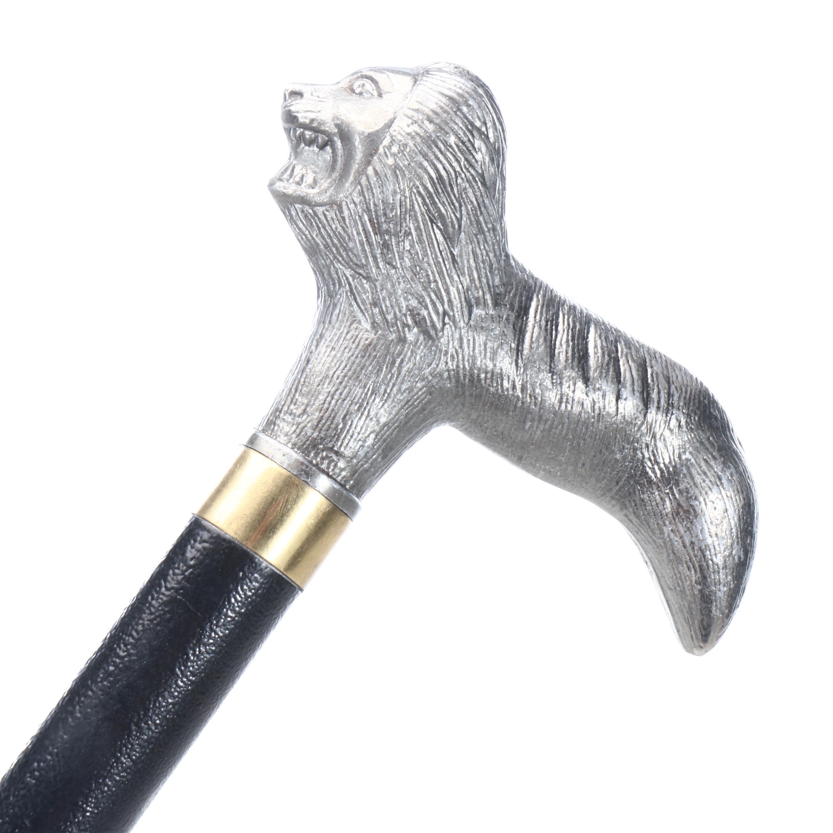Lion Derby-Handled Sword Cane