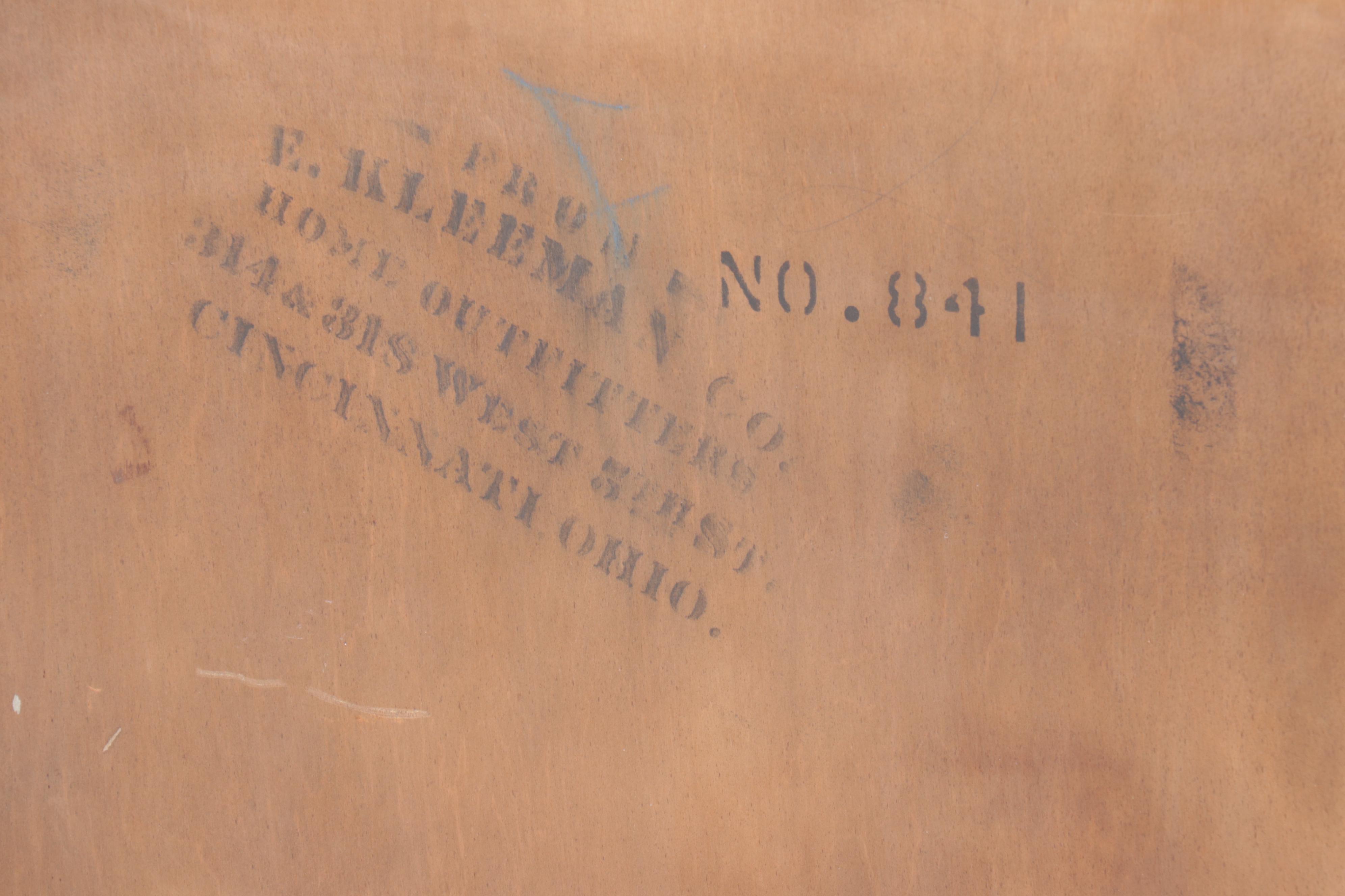 E. Kleeman Co. Jacobean Revival Style Mahogany and Waterfall Chest of Drawers