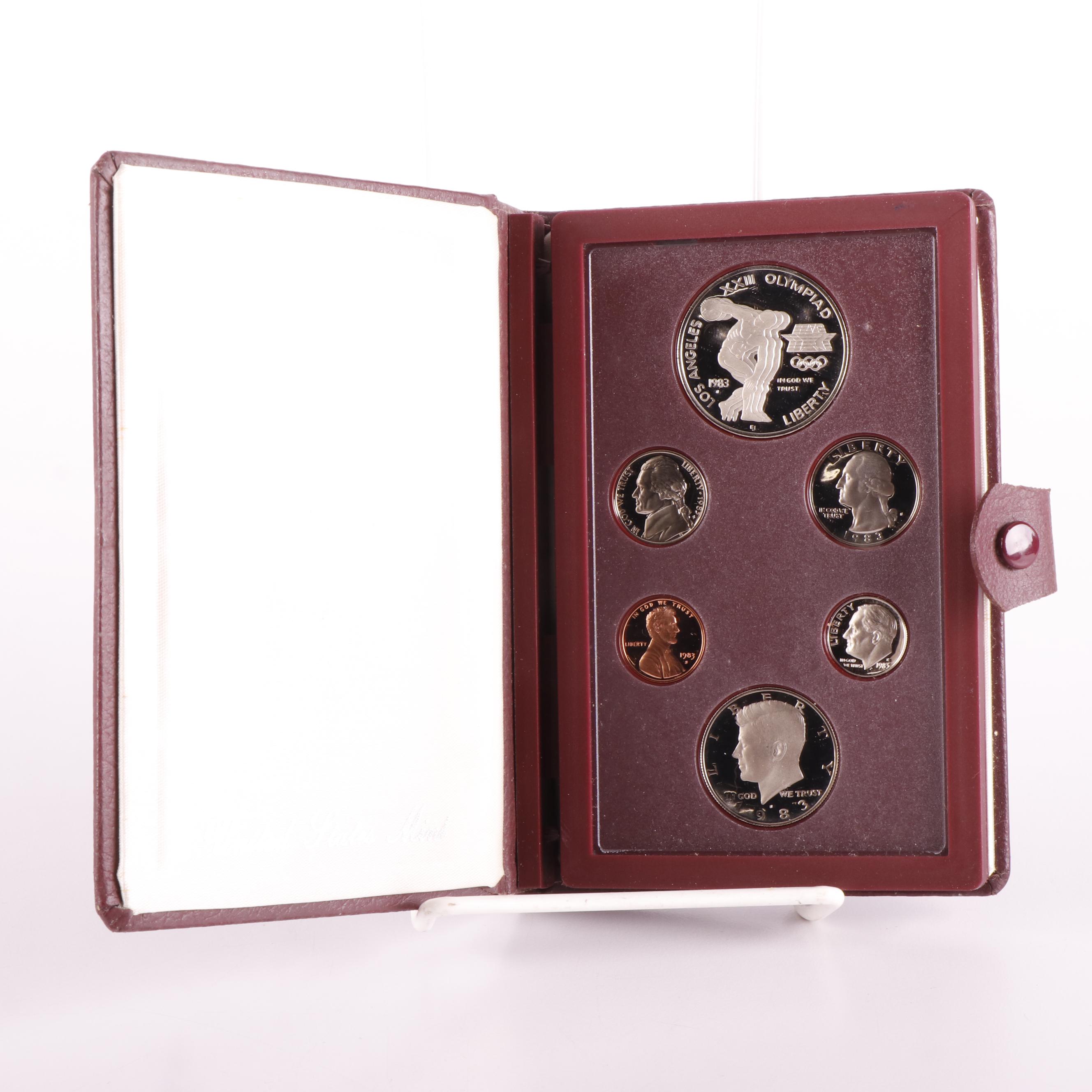 Group of Four U.S. Prestige Proof Sets 1984, 1986, 1992, and 1993