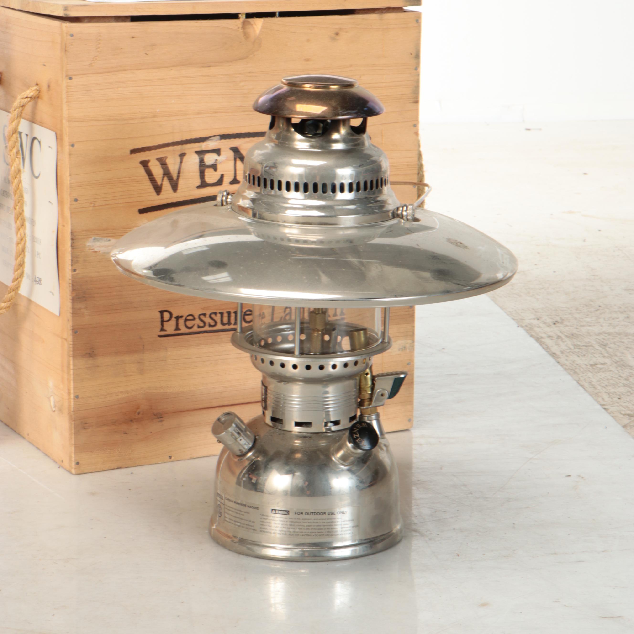 Wenzel Nickle Plate Brass Pressure Lantern
