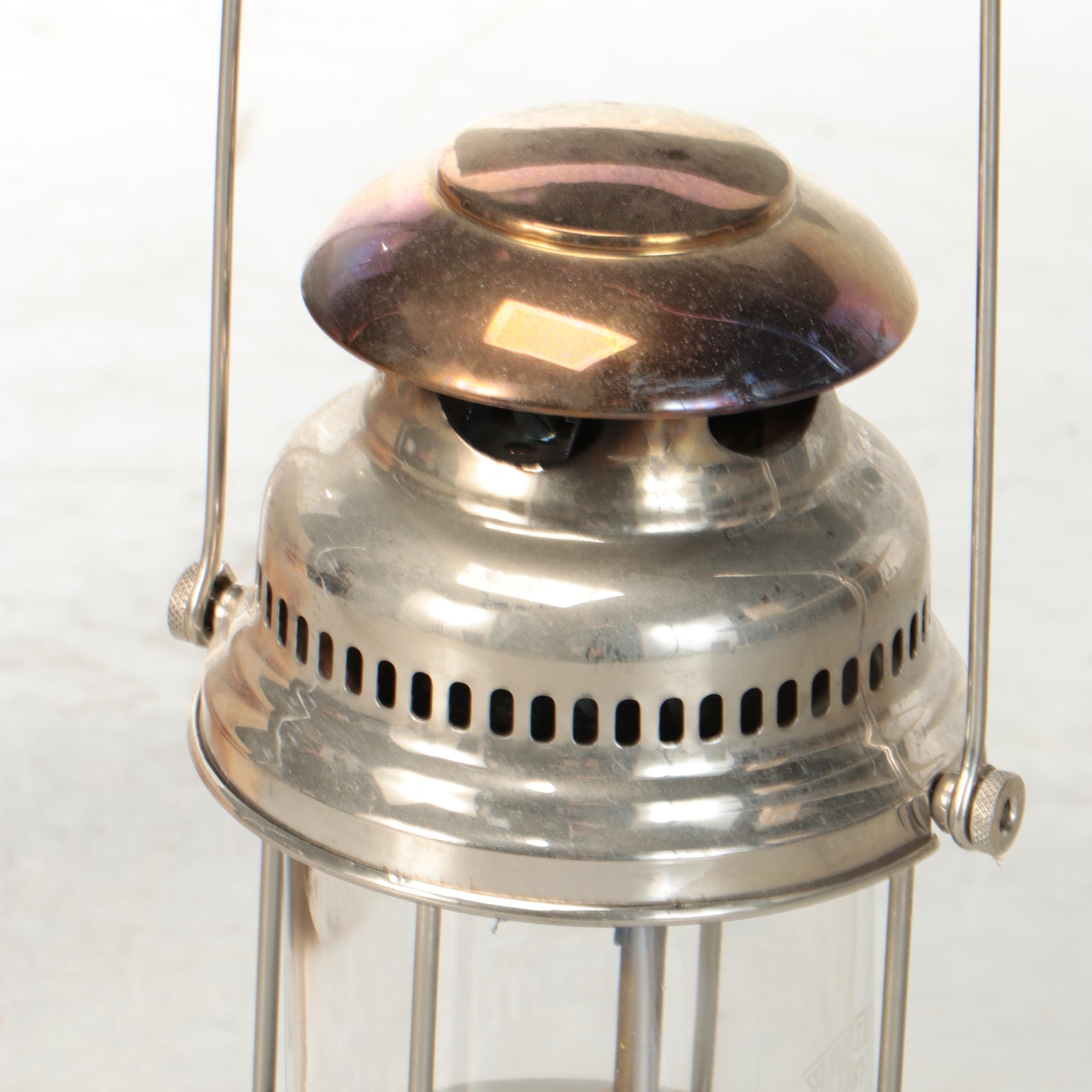 Wenzel Nickle Plate Brass Pressure Lantern
