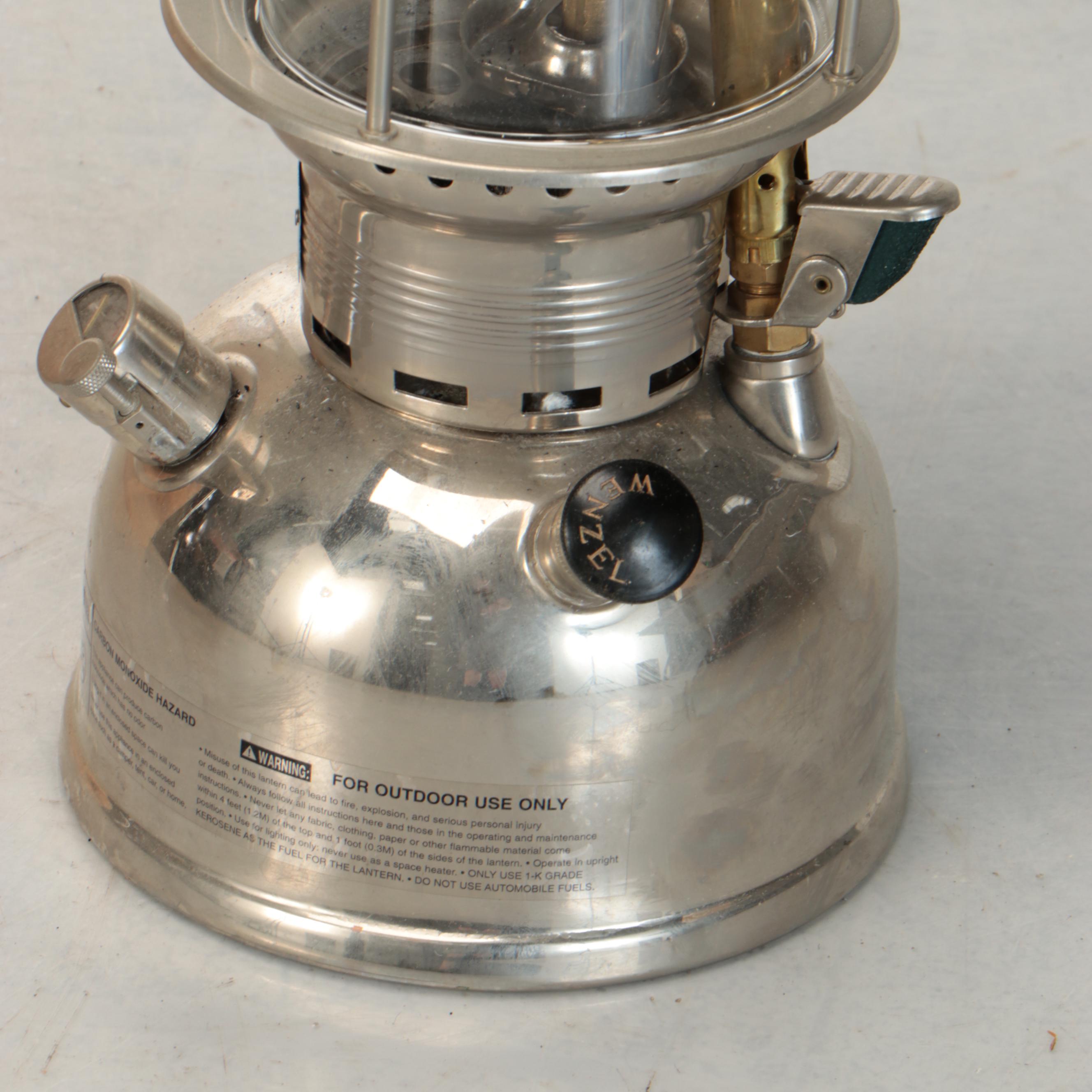 Wenzel Nickle Plate Brass Pressure Lantern
