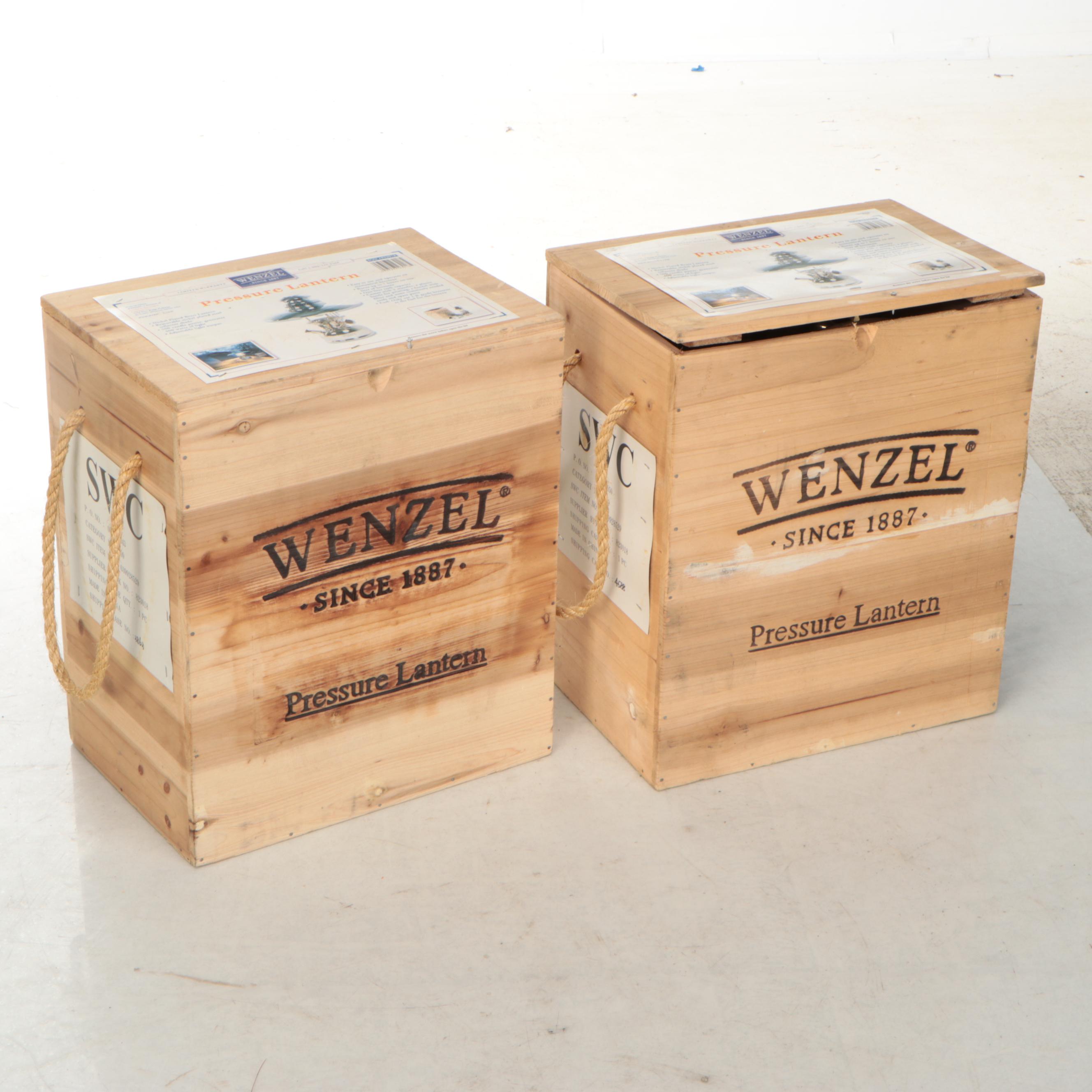 Wenzel Nickle Plate Brass Pressure Lantern