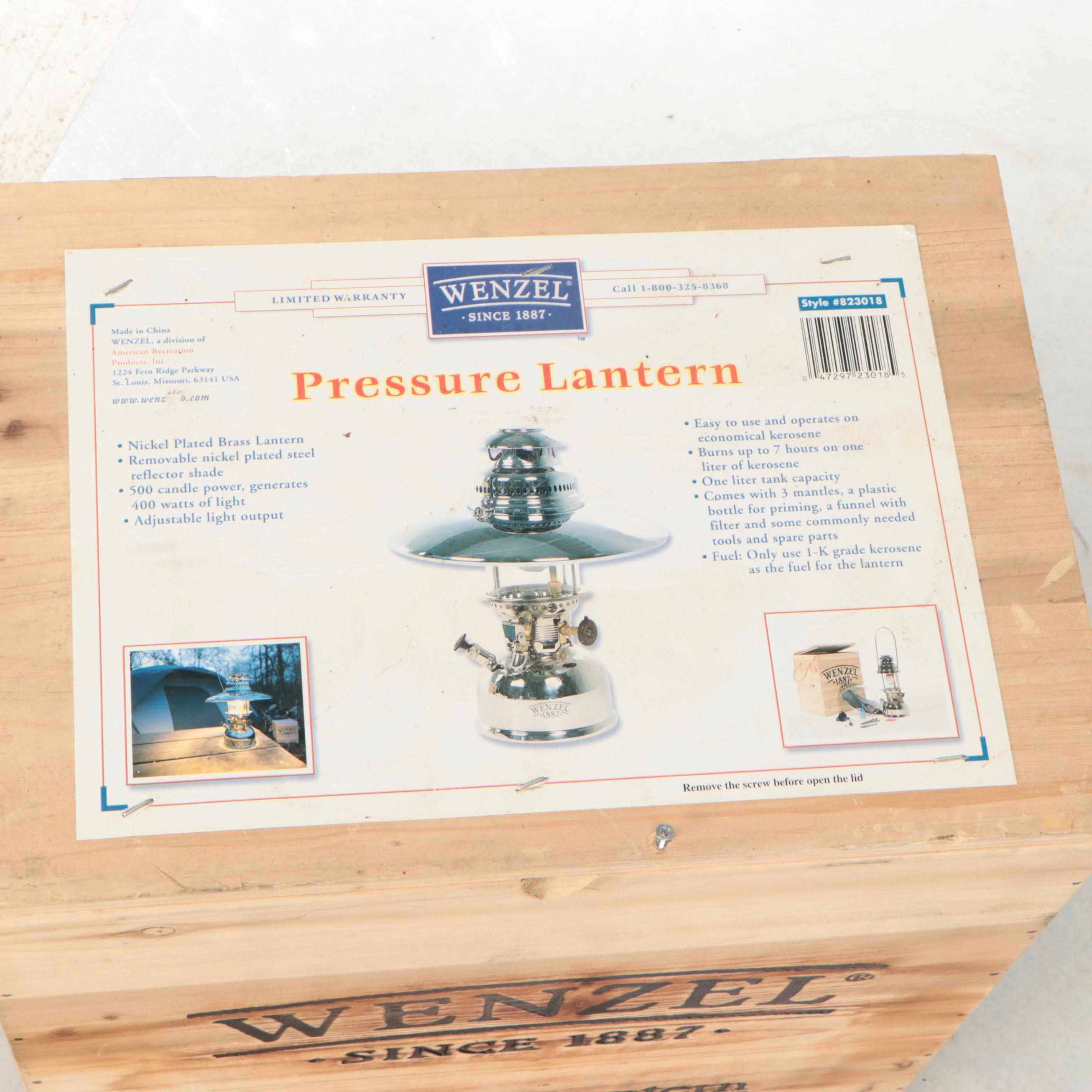 Wenzel Nickle Plate Brass Pressure Lantern