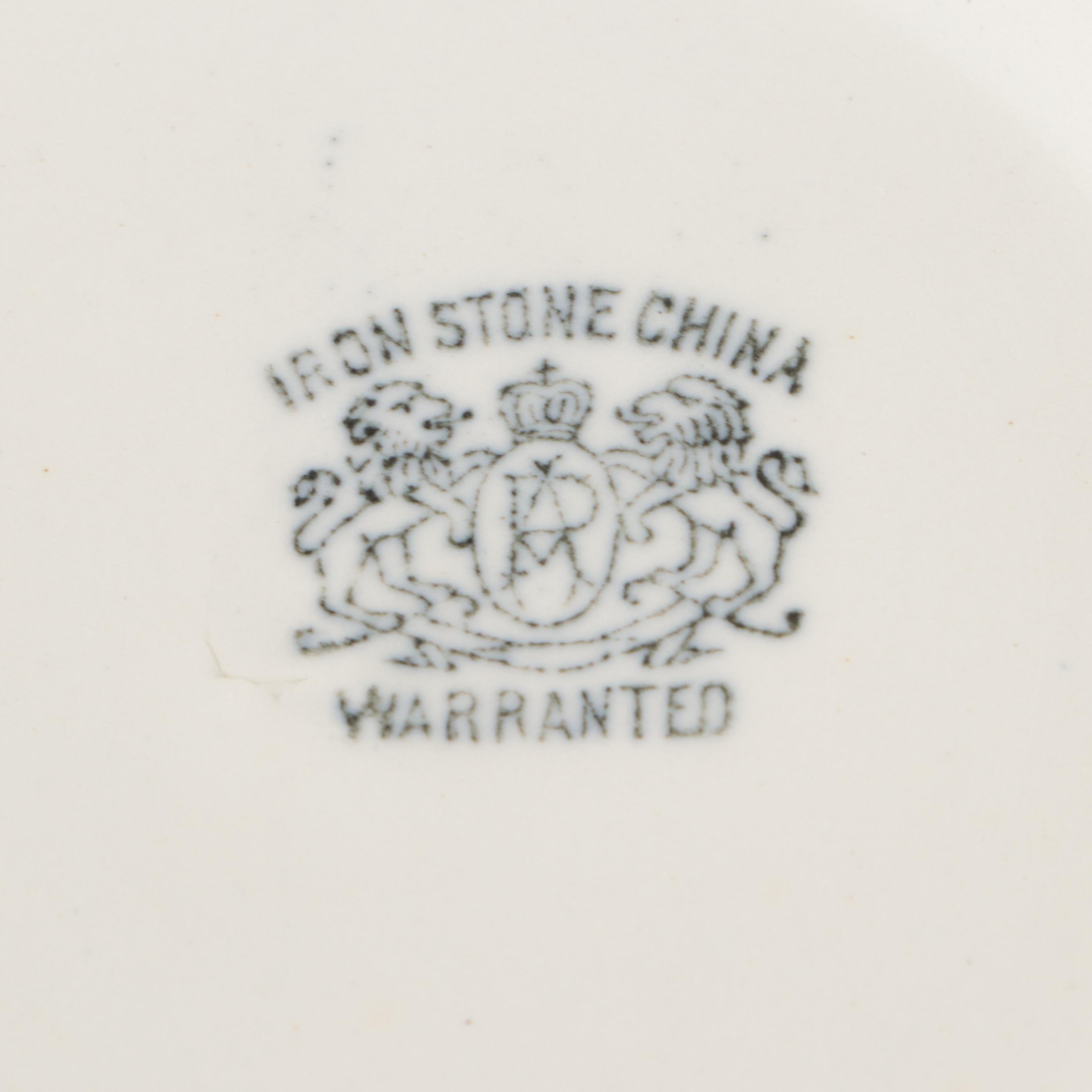 KT & K Porcelain Sugar Bowl with Ironstone China Chamber Pot