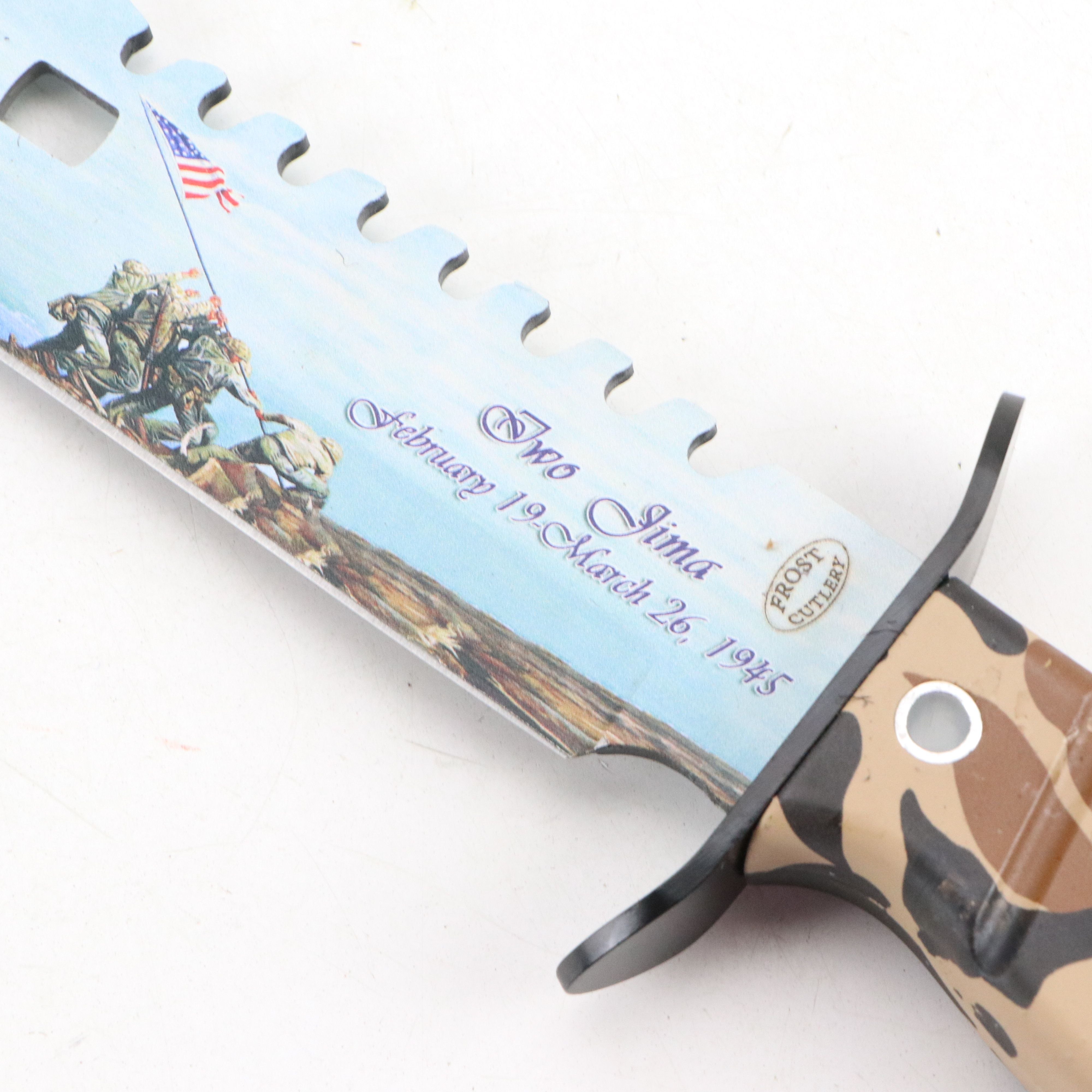 Frost Cutlery Iwo Jima Commemorative and Other Patriotic Fixed Blade Knife